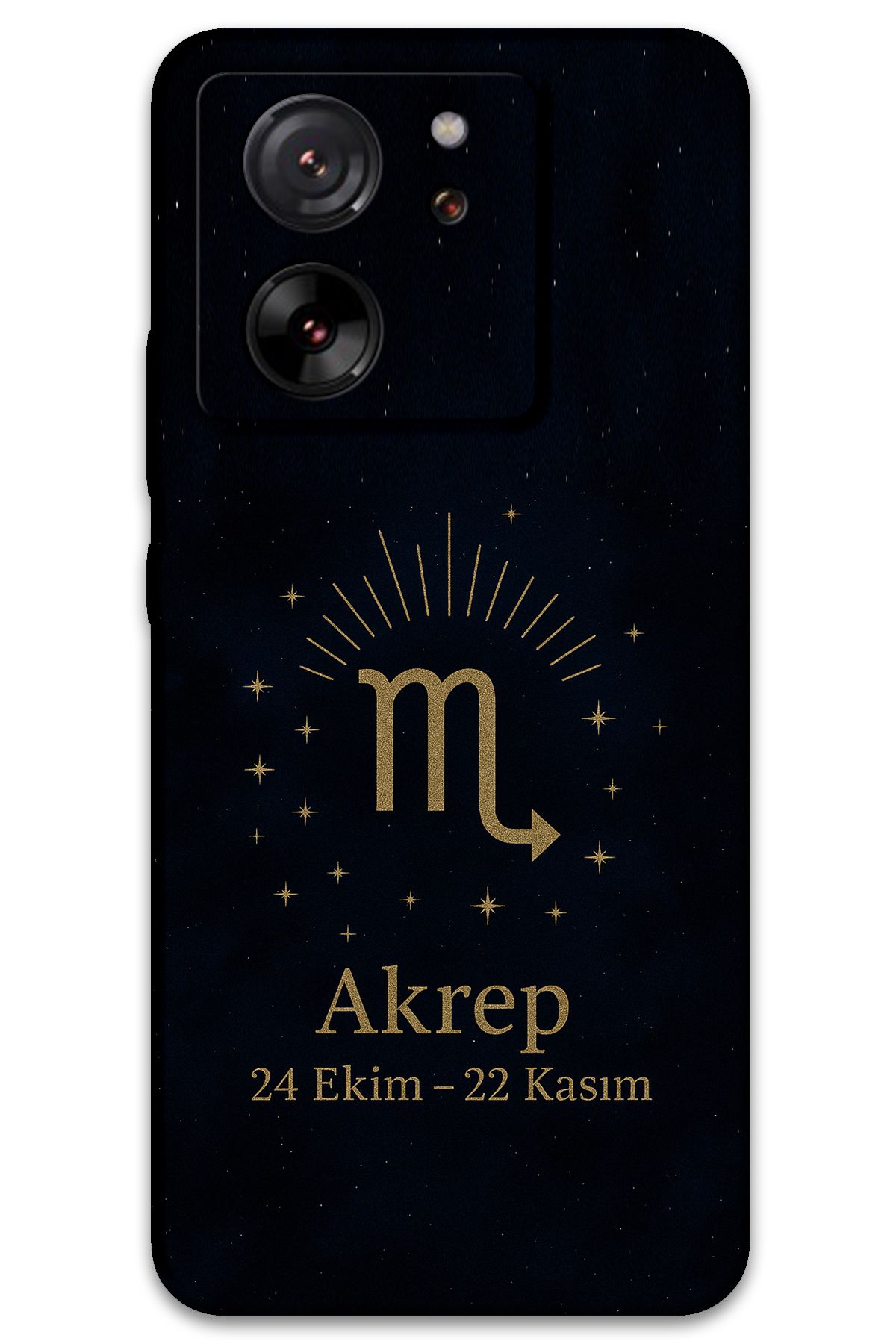 Gramaphone Xiaomi Mi 13T Uyumlu Akrep Burcu Desenli Telefon Kılıfı + Ekran Koruyucu - 5775