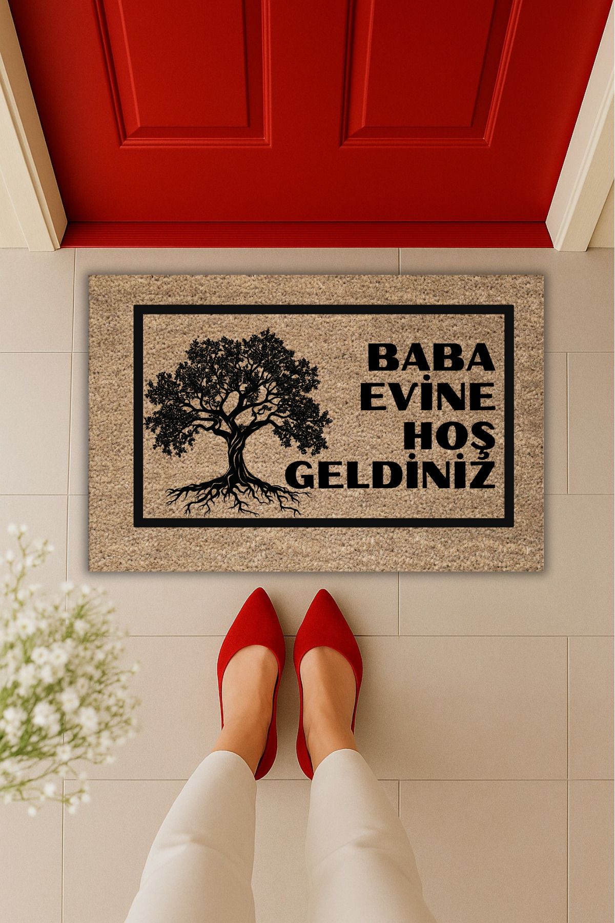 Dormot Home Yüksek Kaliteli Dijital Baskı Babalar Günü Baba Evine Hoş Geldiniz Kapı Önü Paspası