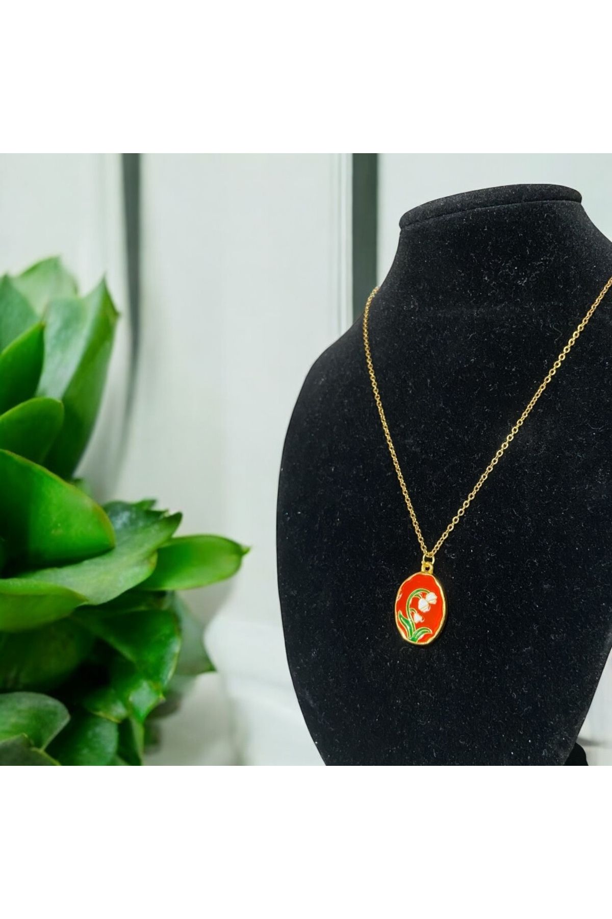 Velora Jewelry Çelik zincir plaka kolye