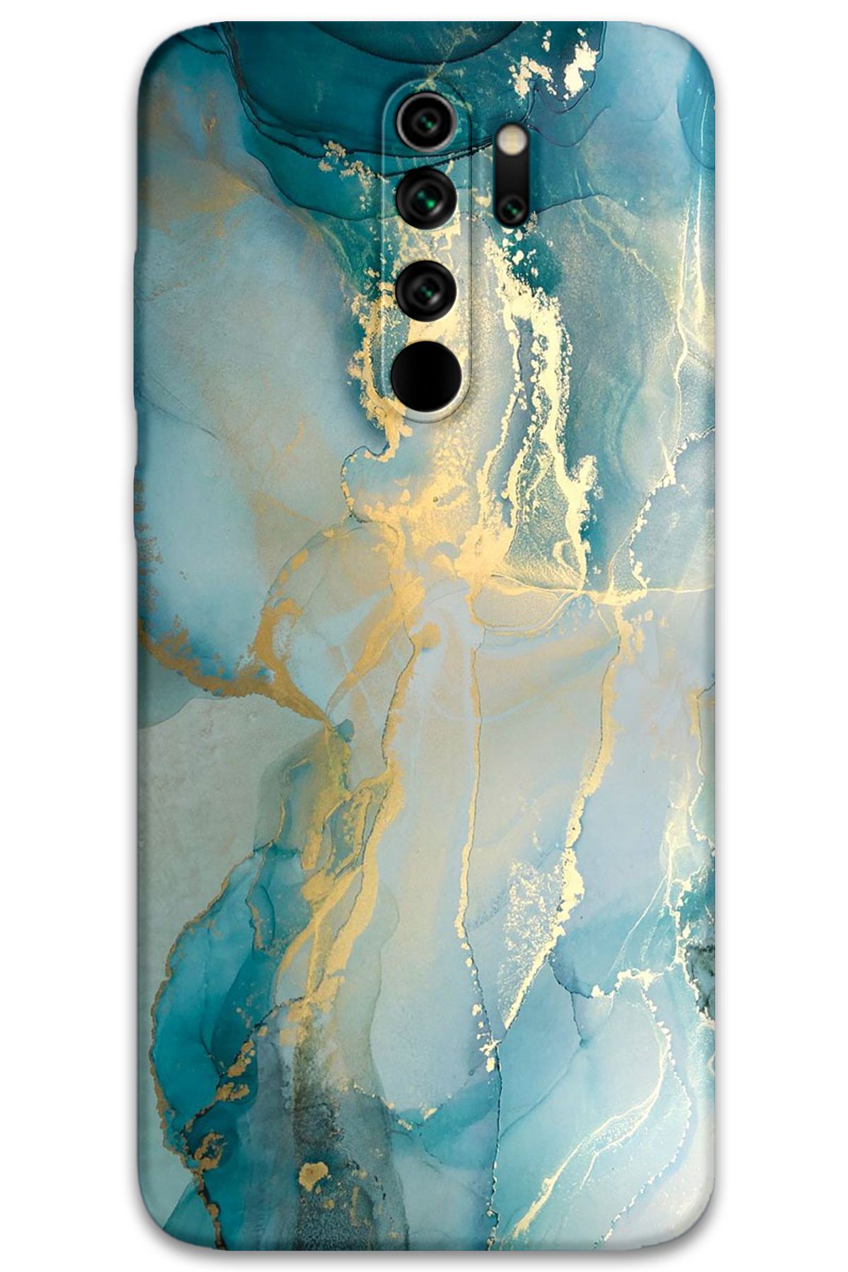 Gramaphone Xiaomi Redmi Note 8 Pro Uyumlu Mermer Desenli Telefon Kılıfı + Ekran Koruyucu - 5814