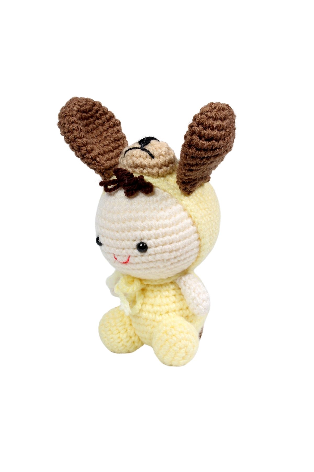 Seher Ayral Sarı El Örmesi Amigurumi Bebek