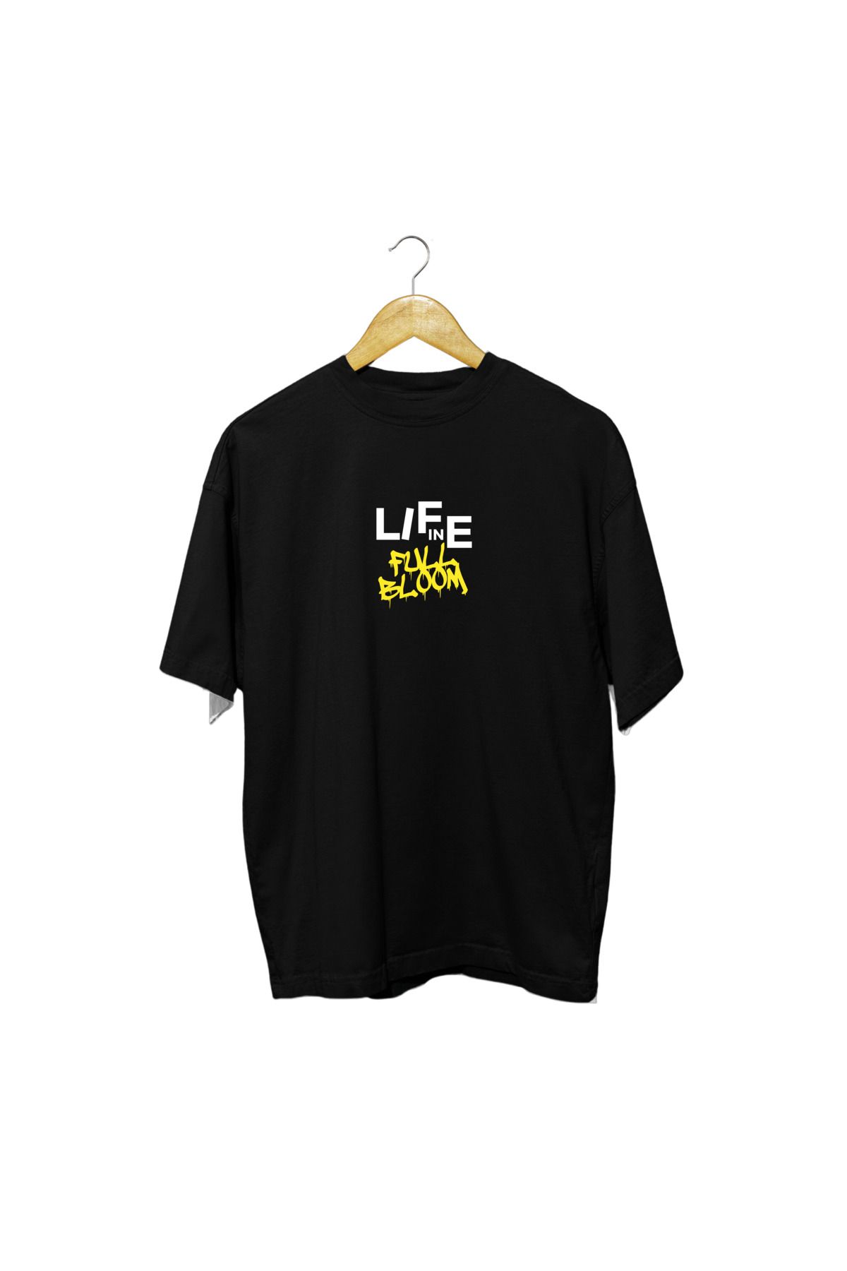 ick artwear LIFE IN FULL BLOOM BASKILI ULTRA COMFORT OVERSIZE TSHIRT – 30/1 SÜPREM PENYE