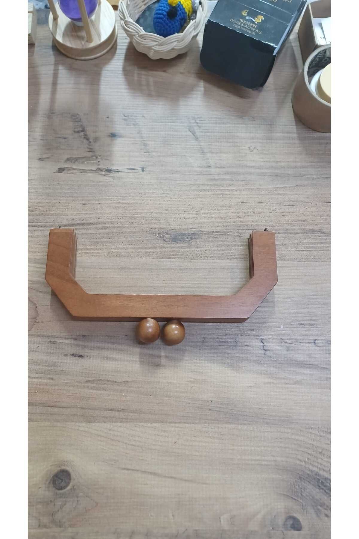 KAR KÜRESİ Çanta Aksesuar 23 Cm Ahşap Burs Ahşap Toplu