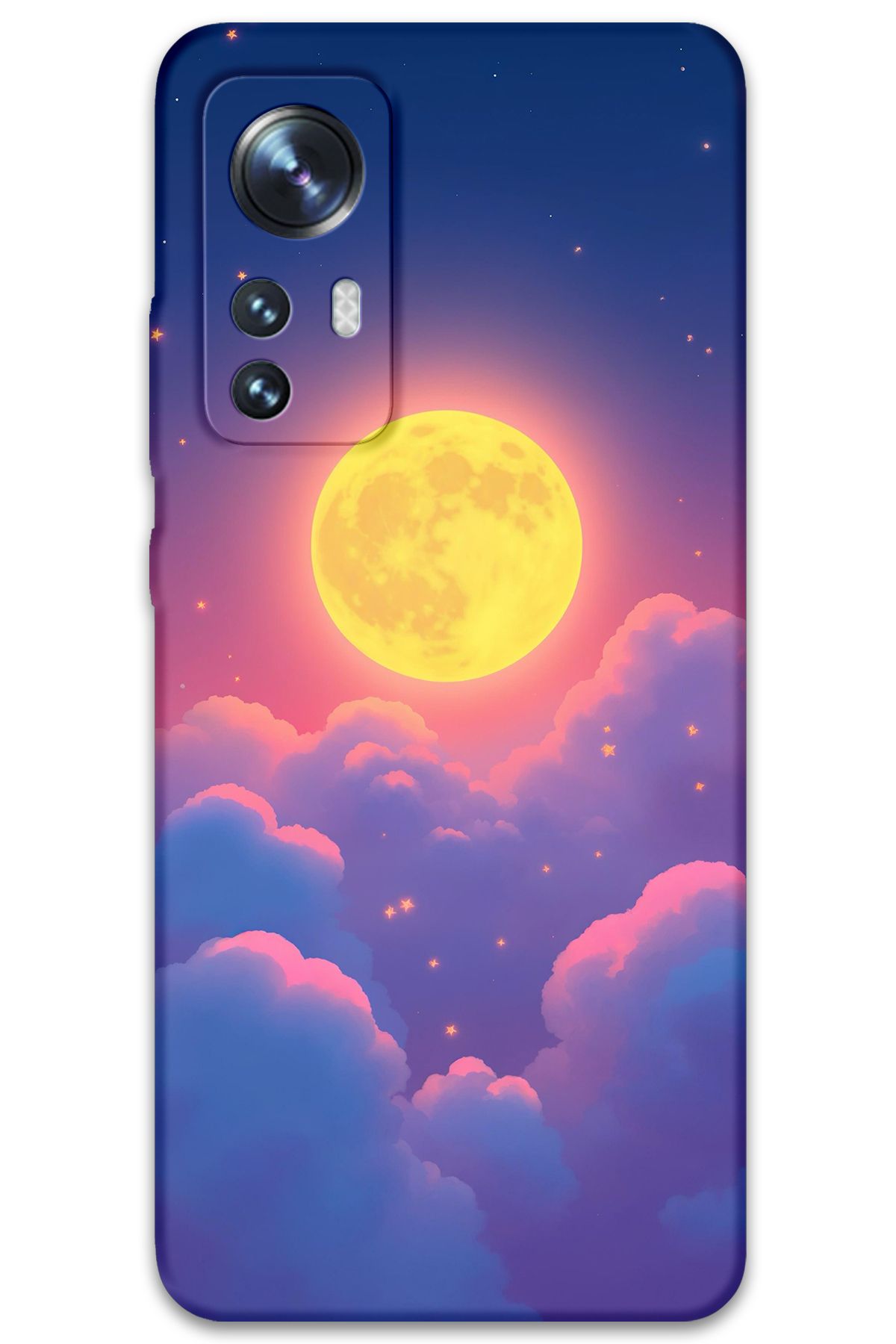 Gramaphone Xiaomi Mi 12 Pro Uyumlu Uzay Desenli Telefon Kılıfı + Ekran Koruyucu - 5869