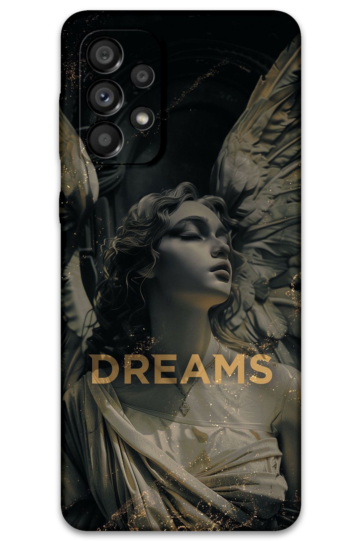 Gramaphone Galaxy A33 Uyumlu Retro Desenli Telefon Kılıfı + Ekran Koruyucu - 5832