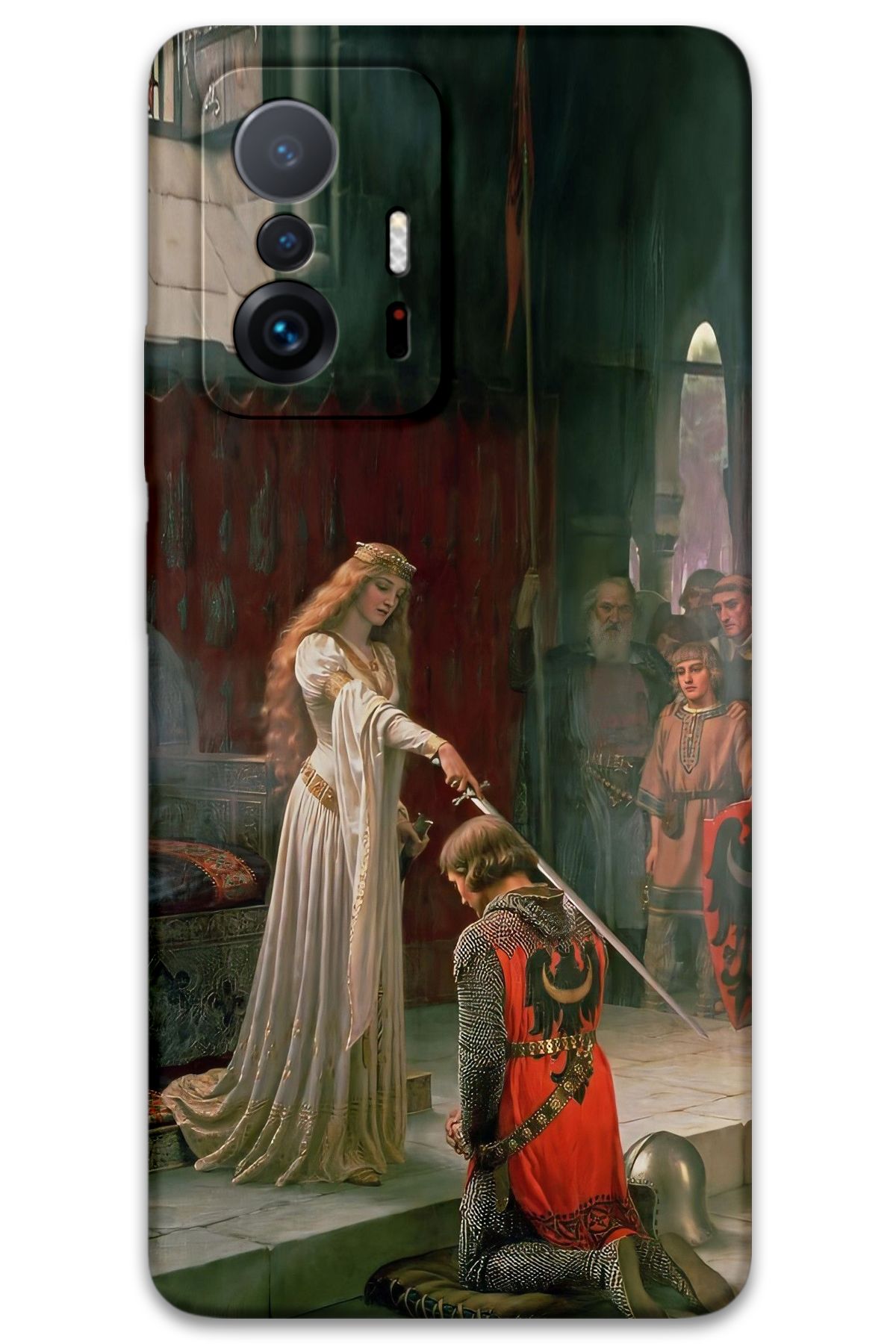 Gramaphone Xiaomi Mi 11T Pro Uyumlu Retro Desenli Telefon Kılıfı + Ekran Koruyucu - 5835