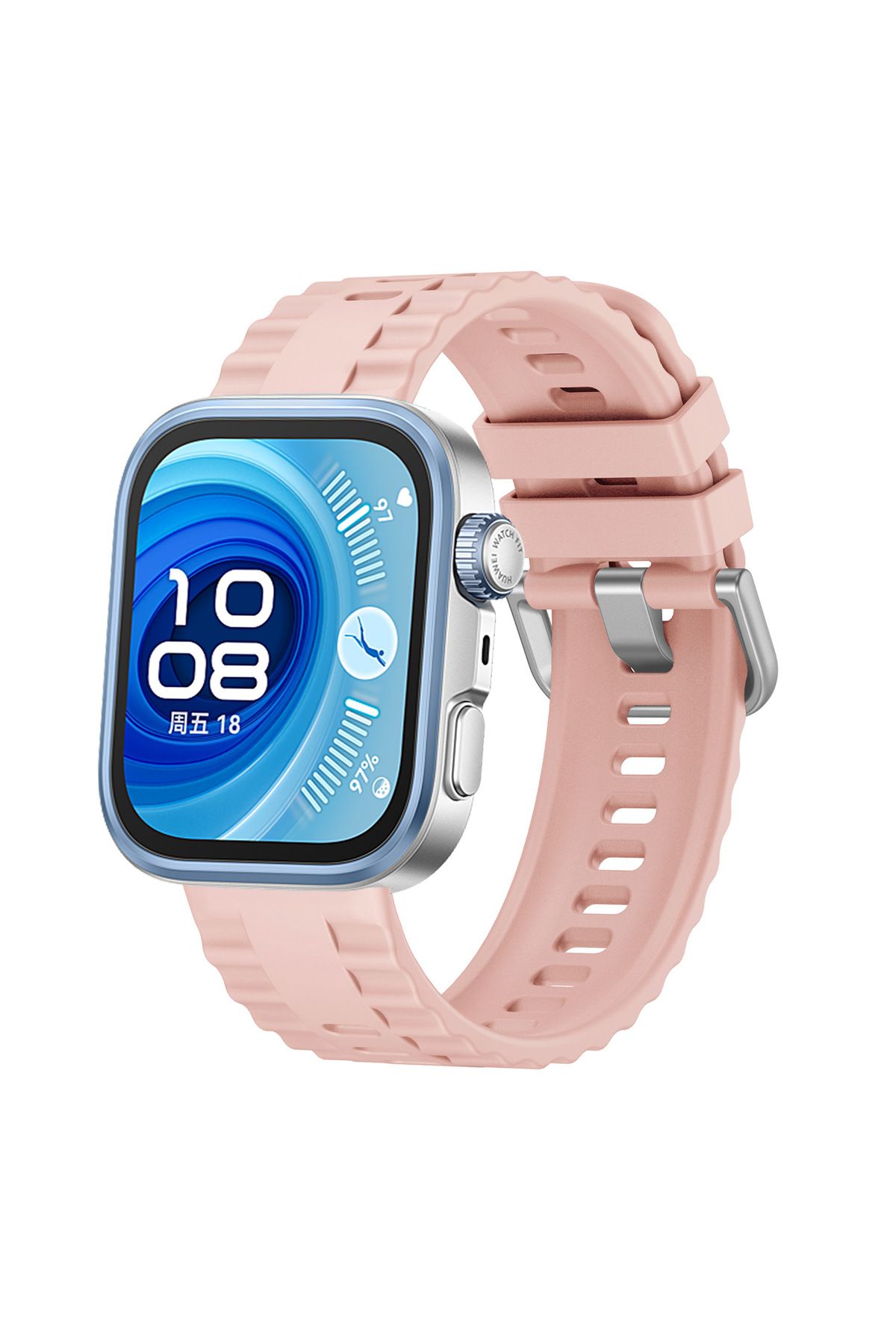 MMPSHOP Huawei Watch Fit 3 / Fit 4 / Fit 4 Pro Uyumlu Silikon Akıllı Saat Kordon