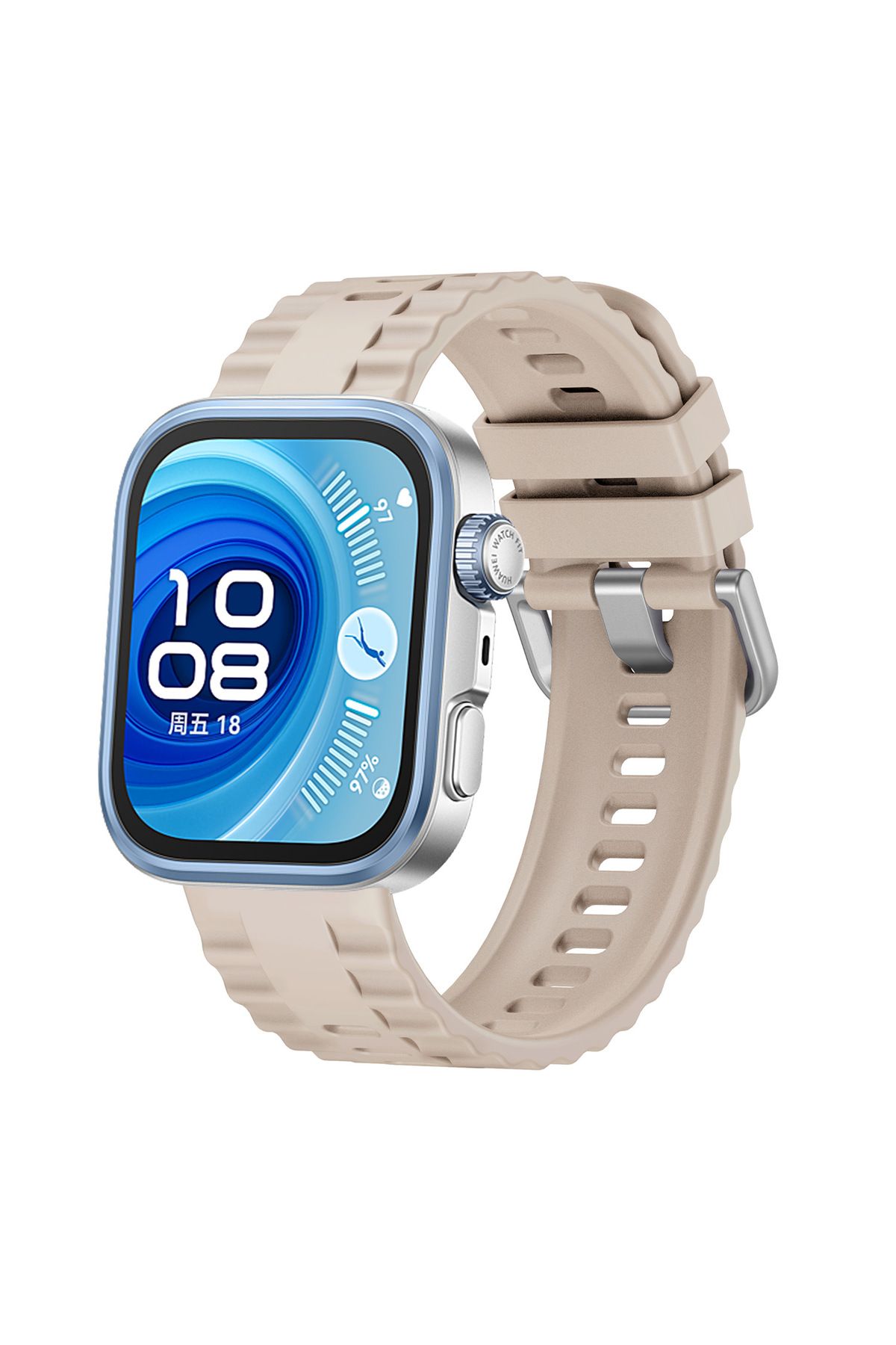 MMPSHOP Huawei Watch Fit 3 / Fit 4 / Fit 4 Pro Uyumlu Silikon Akıllı Saat Kordon