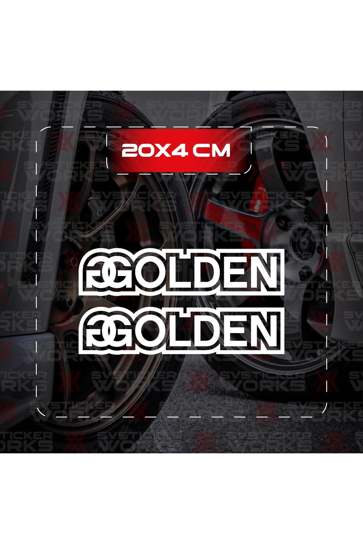 ARONA Golden Sticker JDM Araba Laptop Motosiklet Sticker Yapışkanlı Folyo
