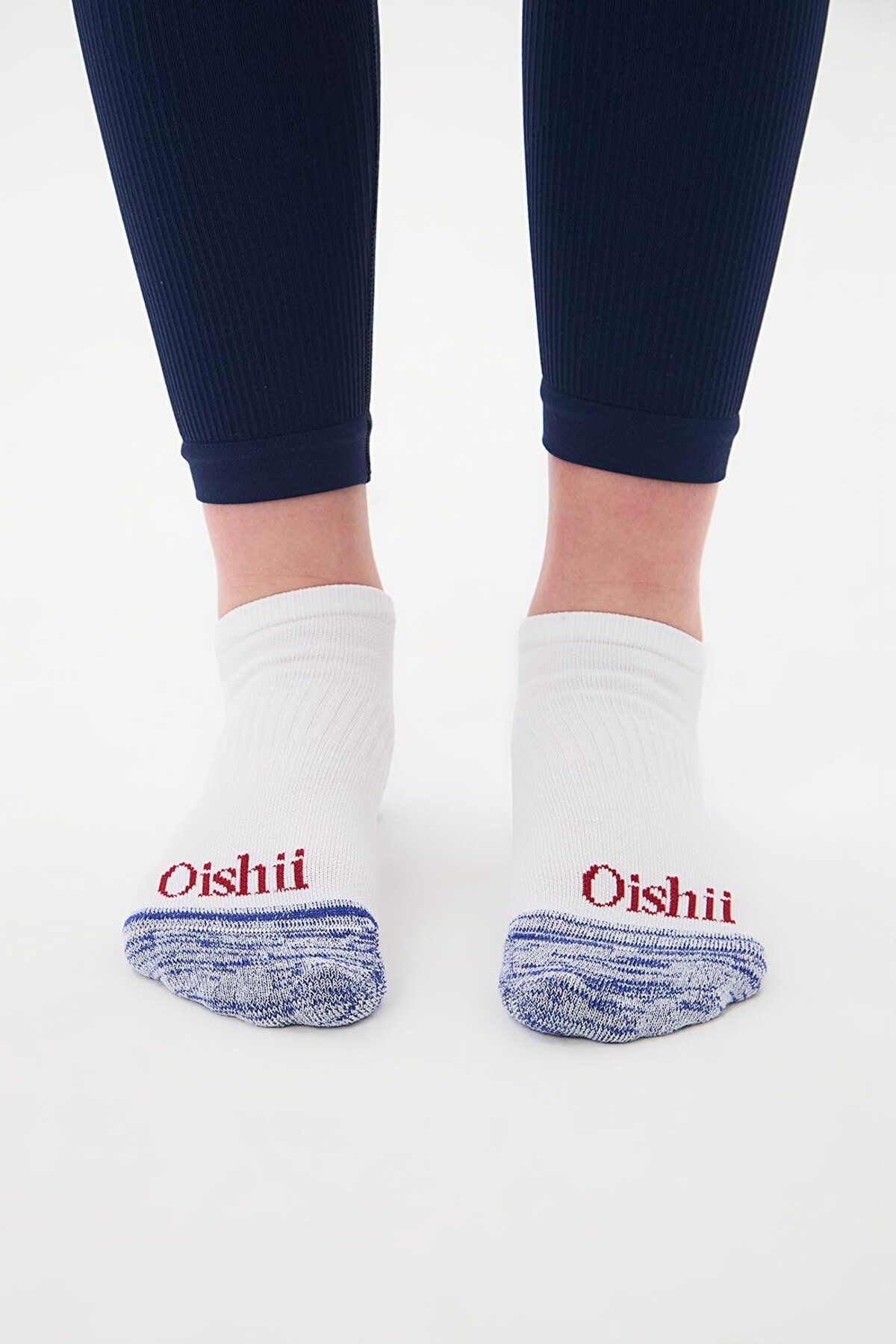 Oishii Patik Topuk Burun Mavi Havlu Çorap