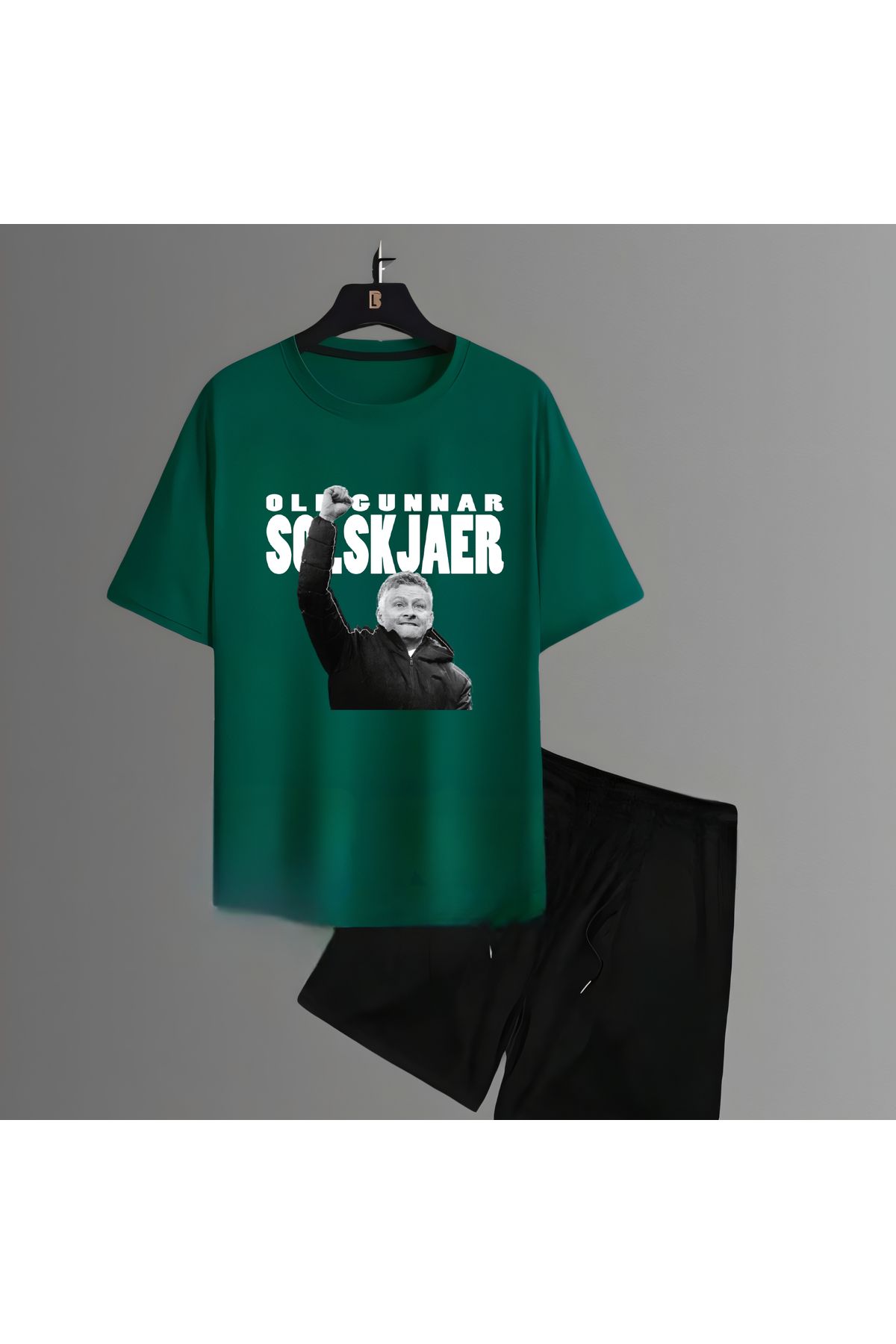 Biy Store Ole Gunnar Solskjaer antrenör forma baskılı kısa kollu spor tişört unisex t-shirt şort takımı