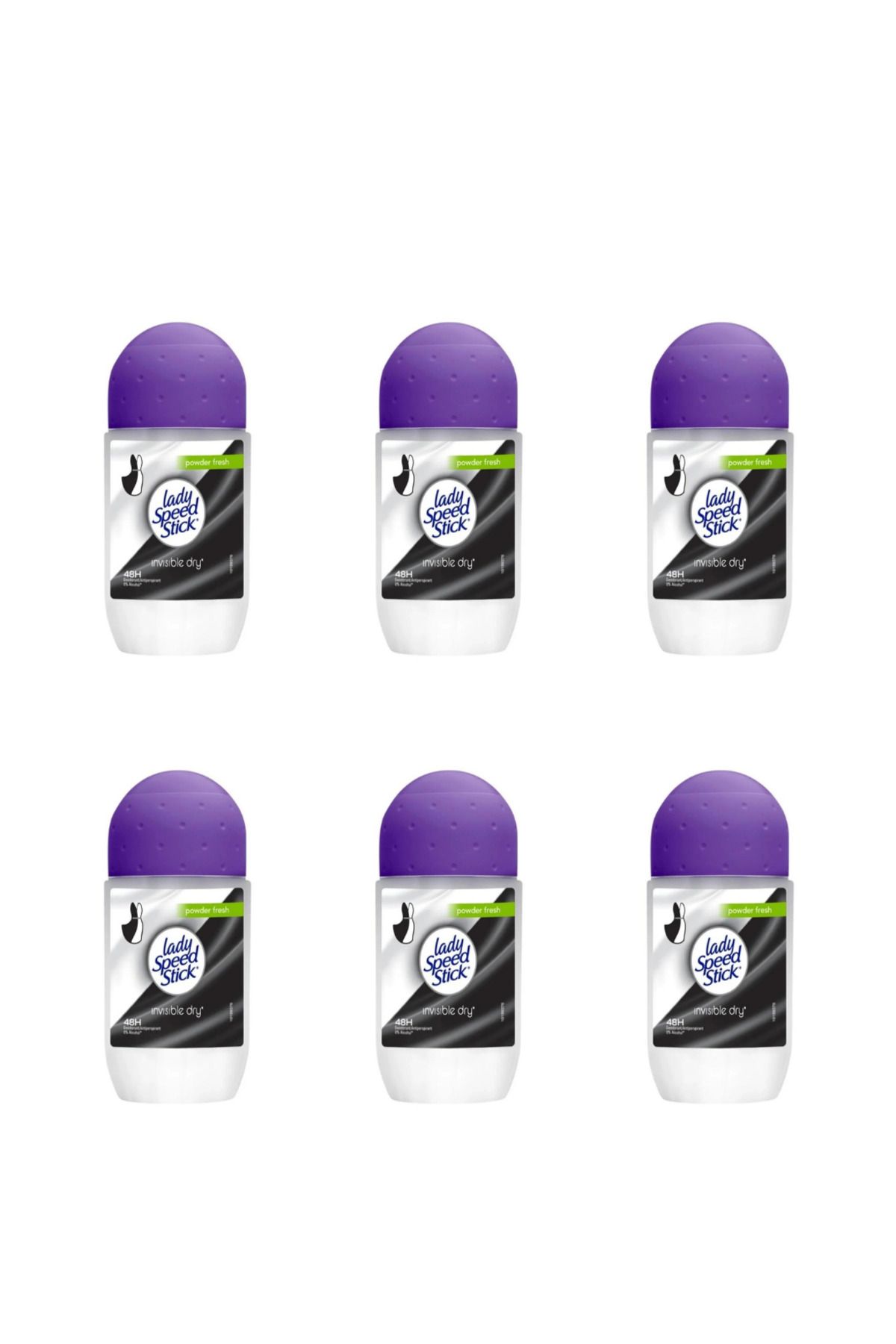 Lady Speed Stick ROLL ON POWDER FRESH 50ML*6
