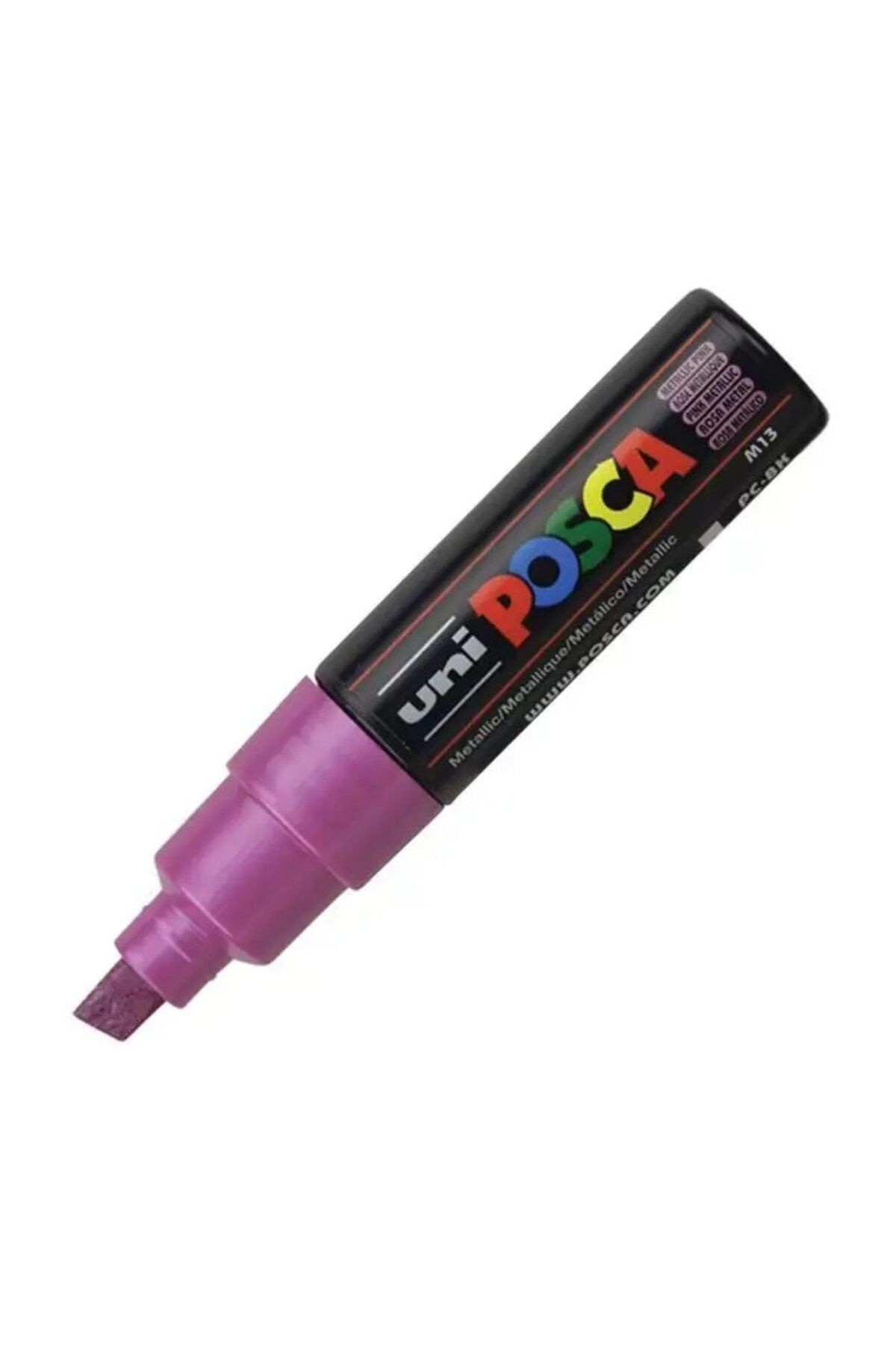 Uni Posca Posca Akrilik Marker Pc-8k (8MM) Metalik Pembe