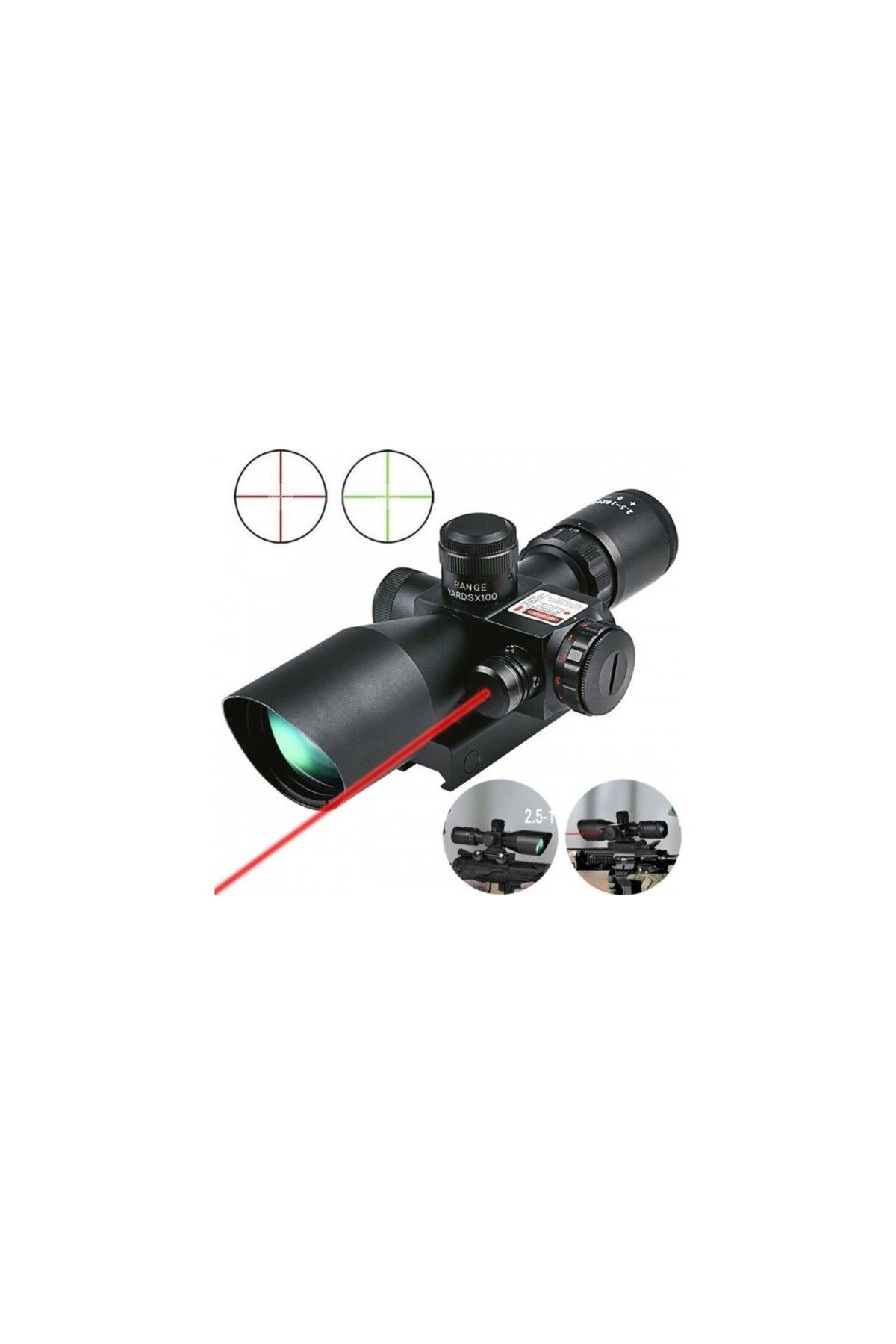 Bosile 2.5-10x40/e Süper Zoomlu Lazerli Dürbün