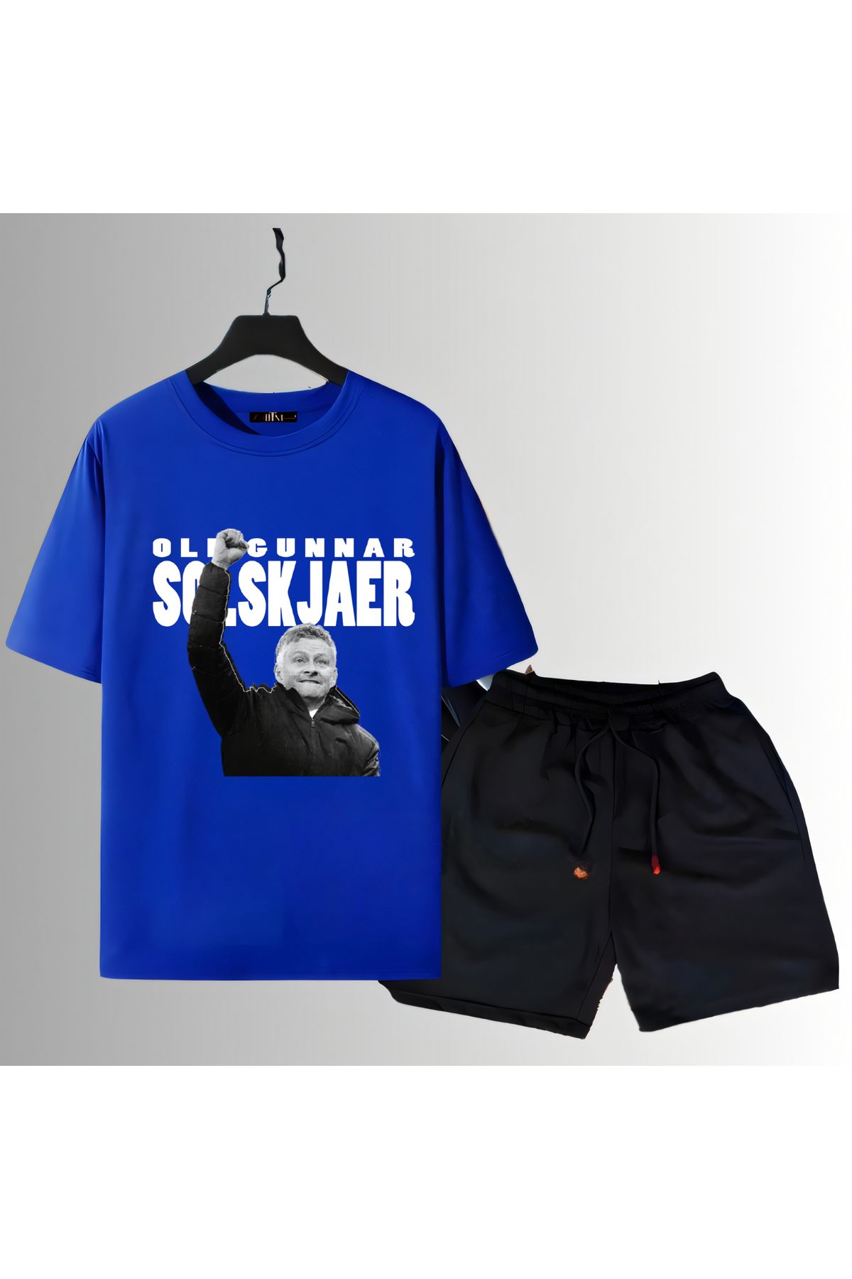 Biy Store Ole Gunnar Solskjaer antrenör forma baskılı kısa kollu spor tişört unisex t-shirt şort takımı