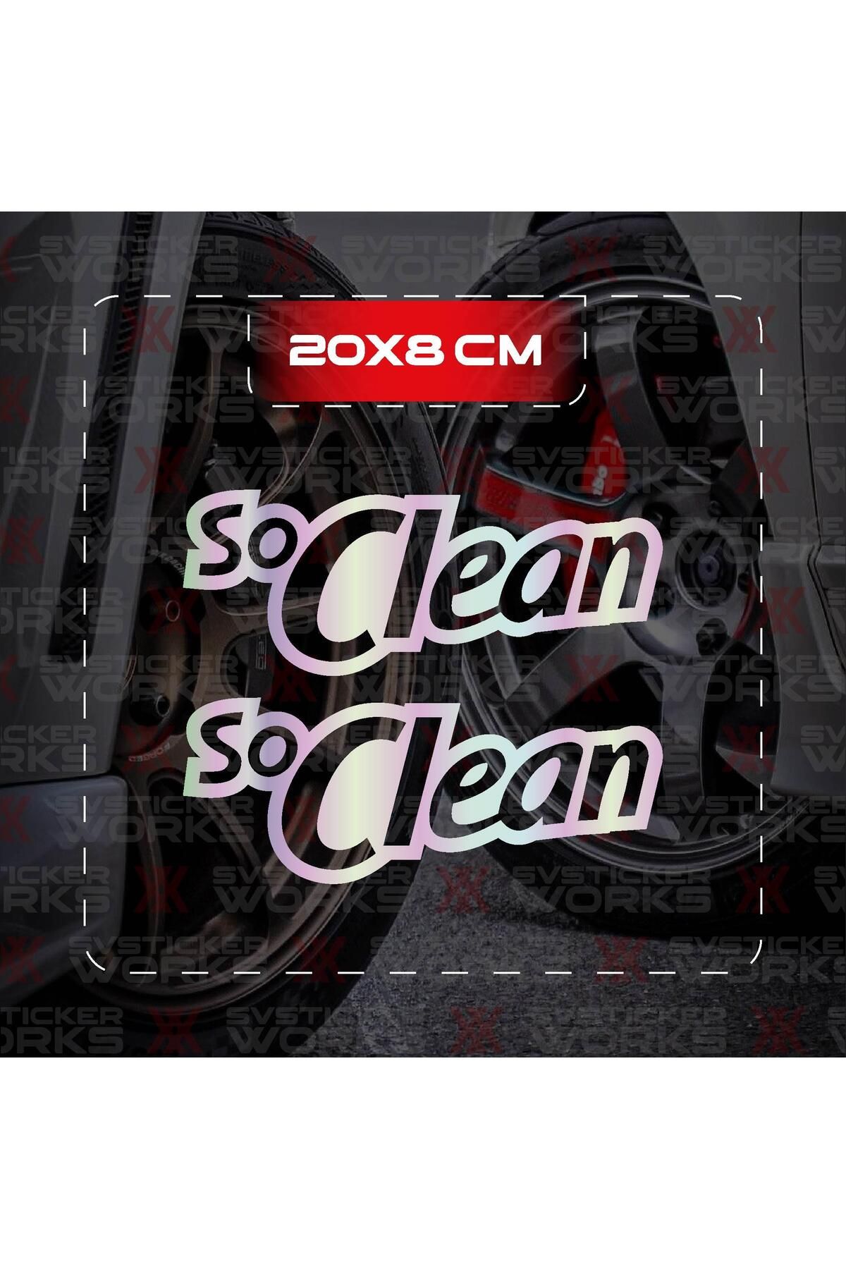 ARONA So Clean JDM Sticker Araba Laptop Motosiklet Sticker Yapışkanlı Folyo