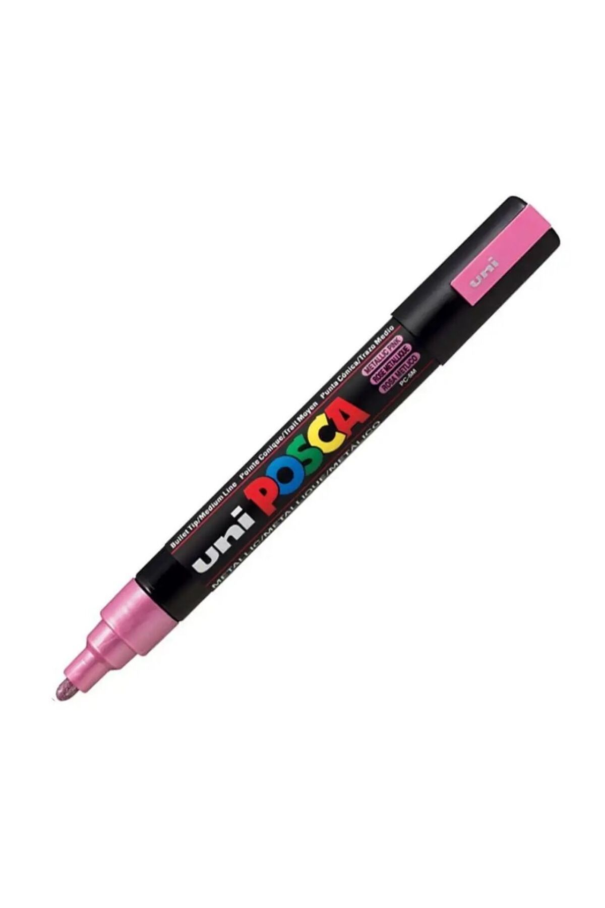 Uni Posca Posca Akrilik Marker Pc-5m (1.8-2.5MM) Metalik Pembe