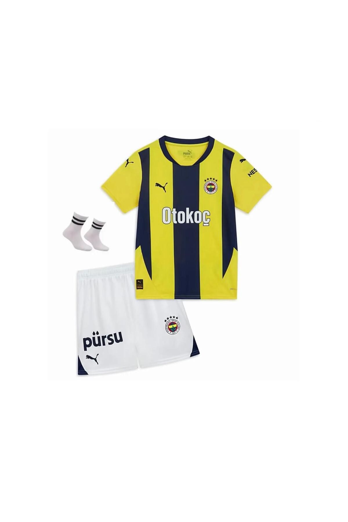 candy cup FÊNÊRBÂHÇÊ-İSİMSİZ NEW SEZON 25/26 PARÇALI ÇOÇUK ÇORAP BİLEKLİK HEDİYE FUTBOL FORMASI VS SPOR ATLET