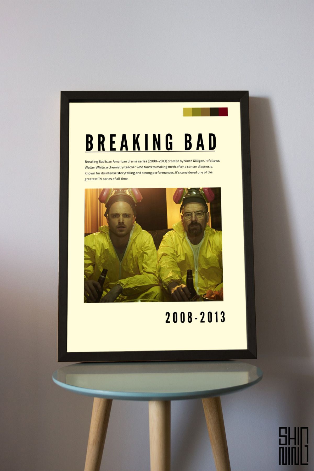 Home Çerçeveli "Breaking Bad" Dizi Tasarım Afiş Tablo