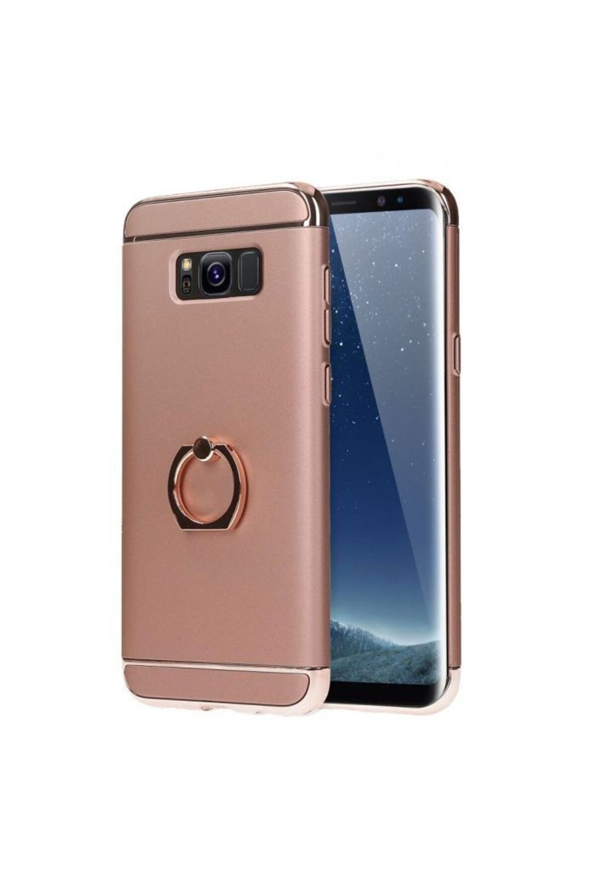 OEM Carcasă Samsung Galaxy J7 2017, Elegance Luxury 3in1, Auriu-roșu - One Size