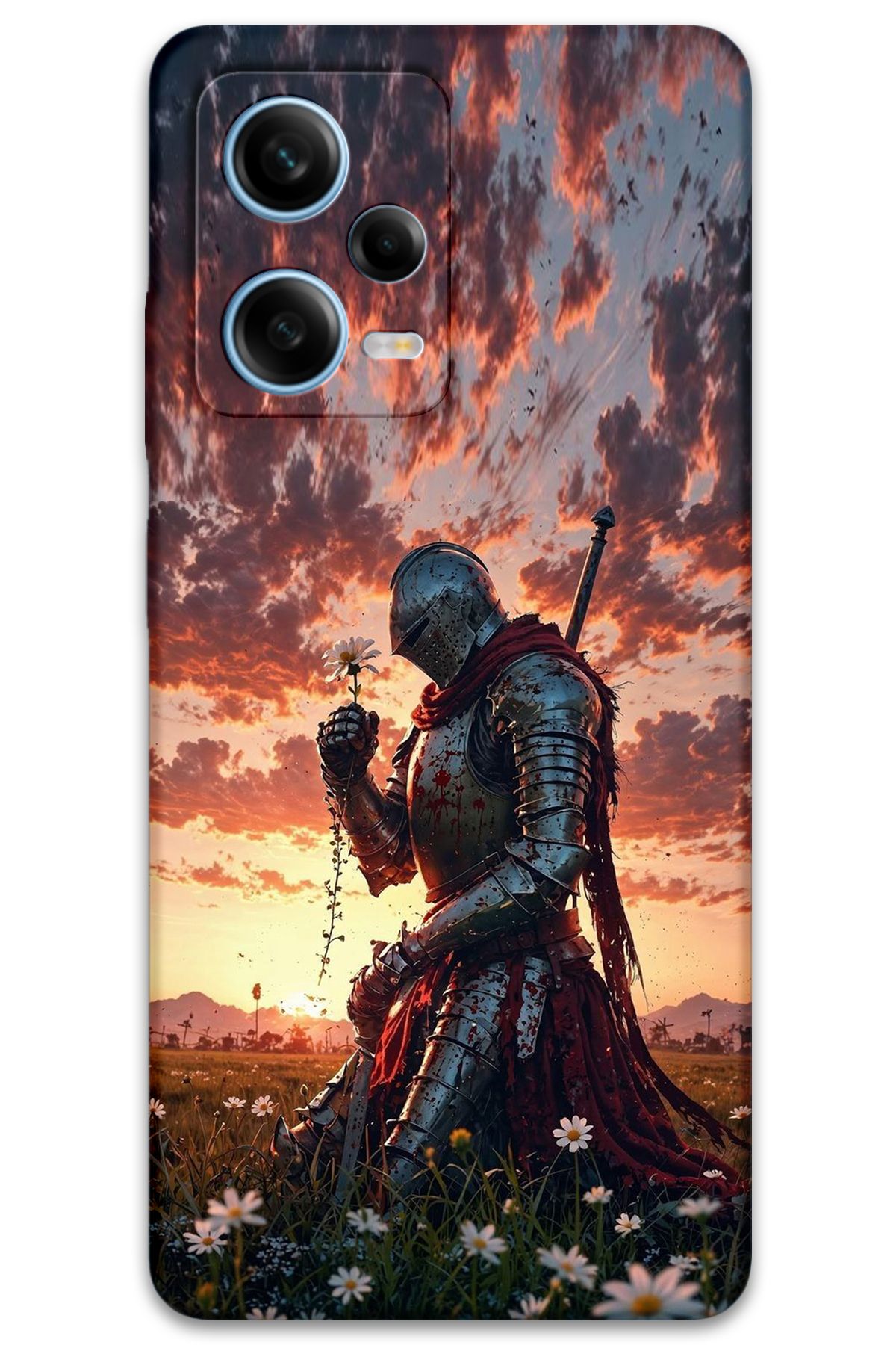 Gramaphone Xiaomi Redmi Note 12 Pro 5G Uyumlu Retro Desenli Telefon Kılıfı + Ekran Koruyucu - 5842