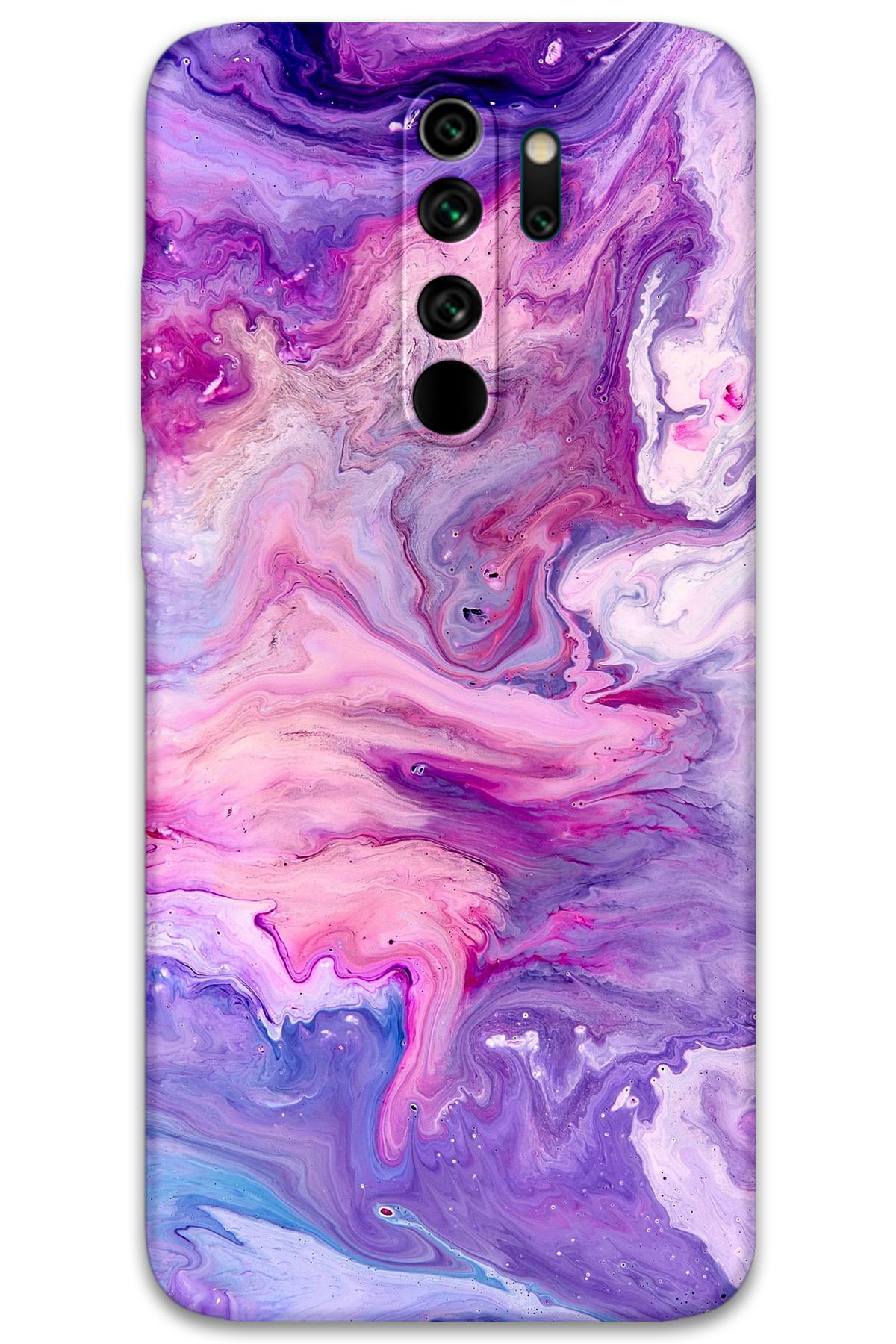 Gramaphone Xiaomi Redmi Note 8 Pro Uyumlu Mermer Desenli Telefon Kılıfı + Ekran Koruyucu - 5813