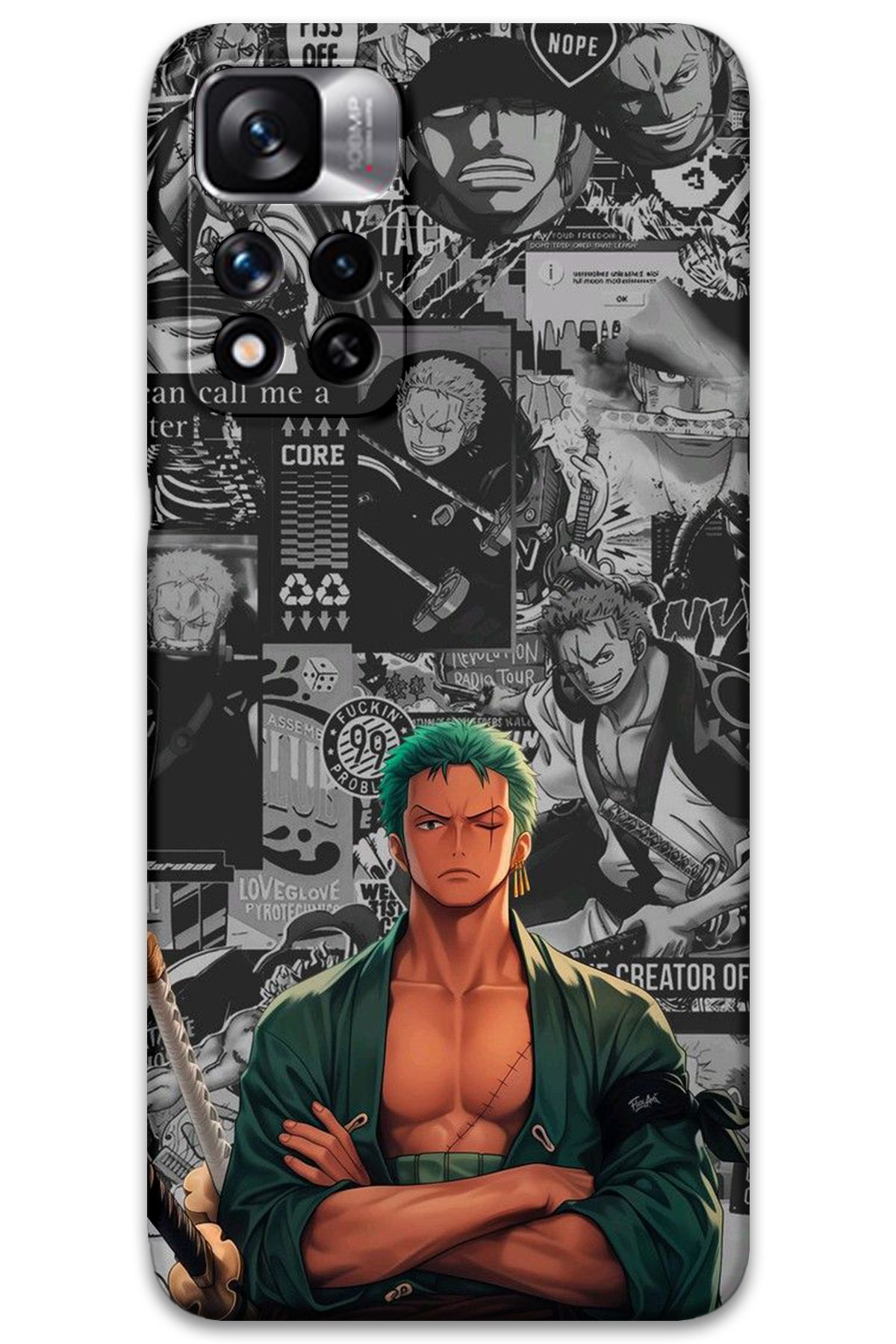 Gramaphone Poco M4 Pro 5G Uyumlu Anime Desenli Telefon Kılıfı + Ekran Koruyucu - 5756