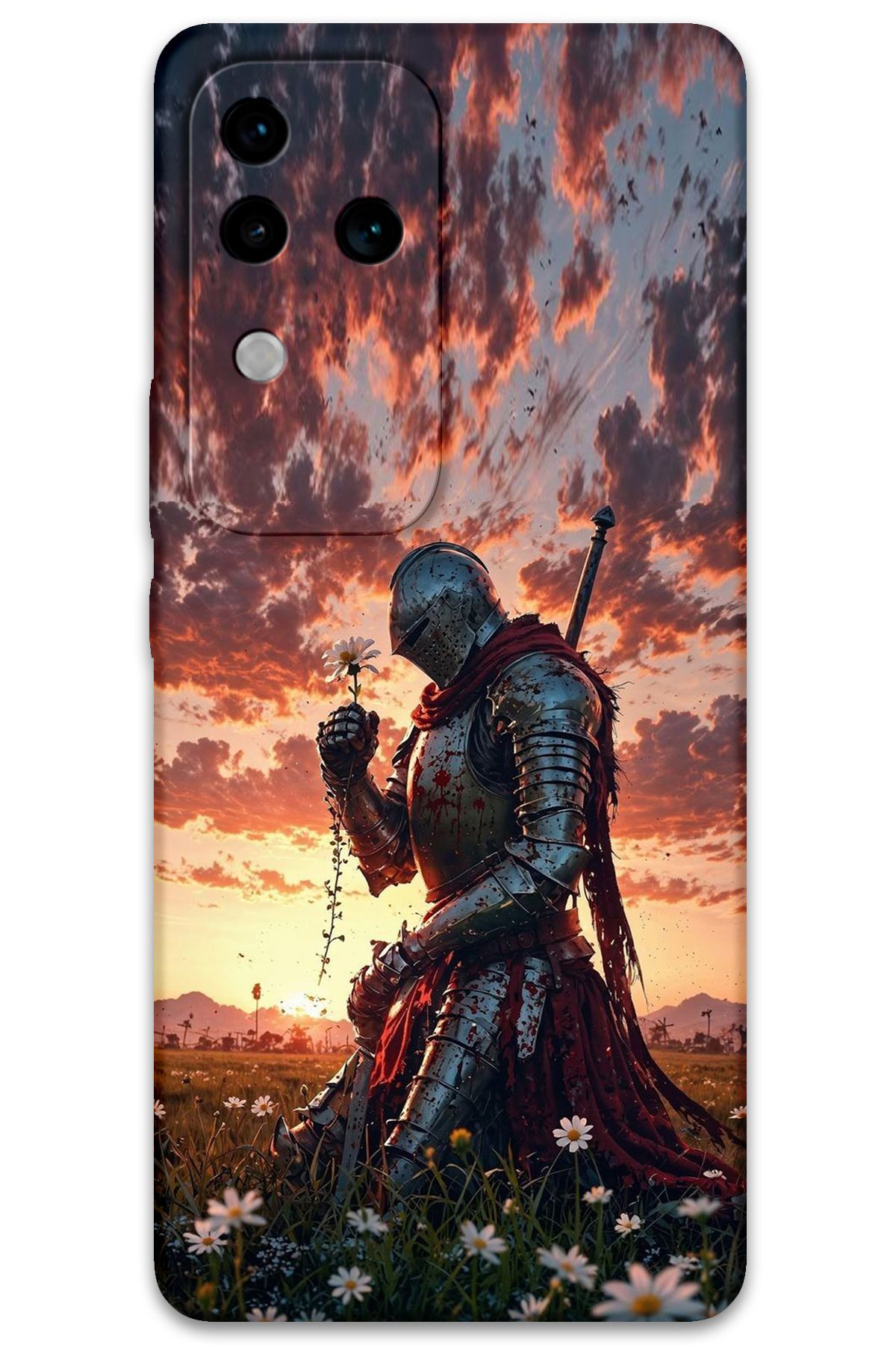 Gramaphone Vivo V30 Uyumlu Retro Desenli Telefon Kılıfı + Ekran Koruyucu - 5842