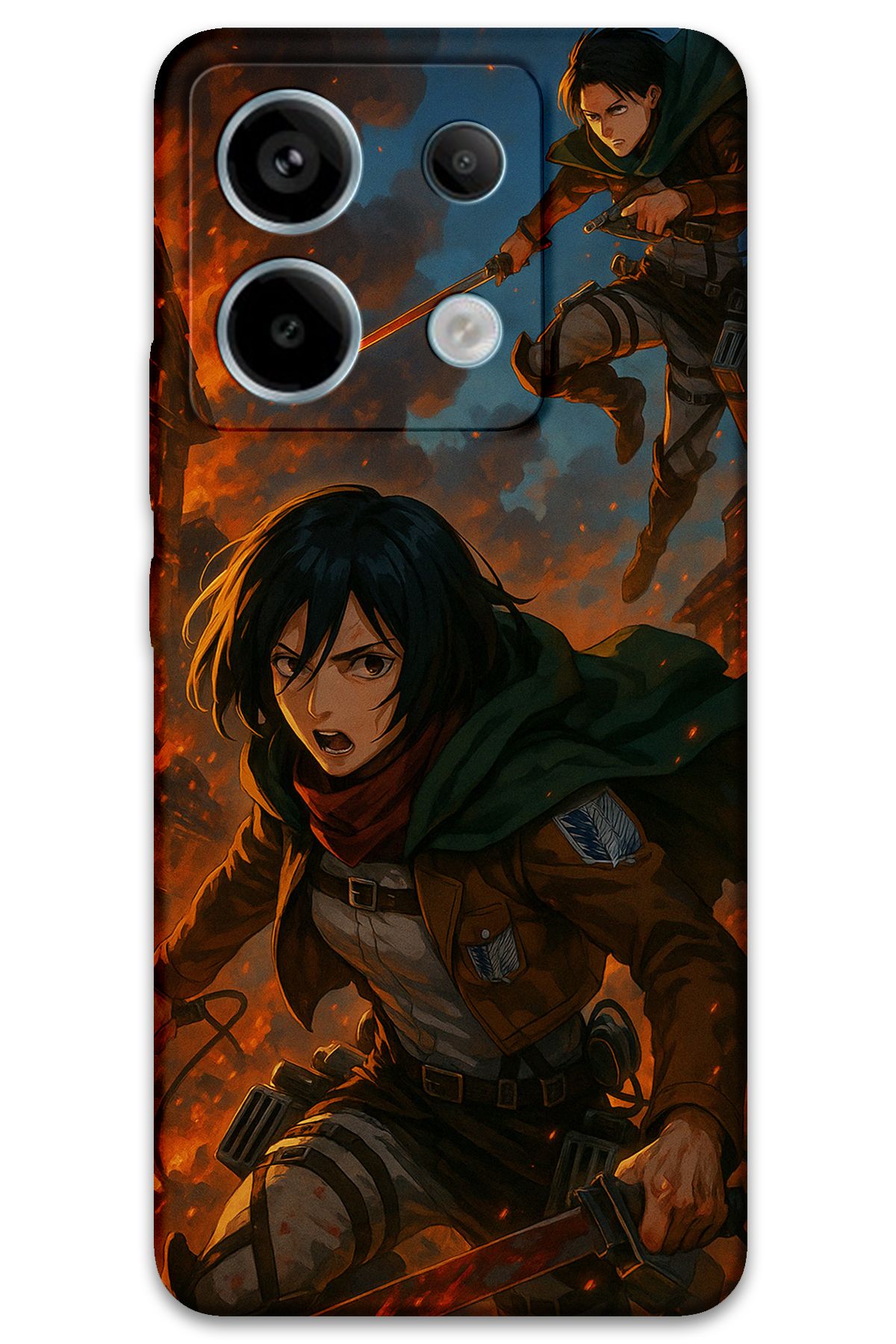 Gramaphone Poco M6 Pro Uyumlu Anime Desenli Telefon Kılıfı + Ekran Koruyucu - 5744