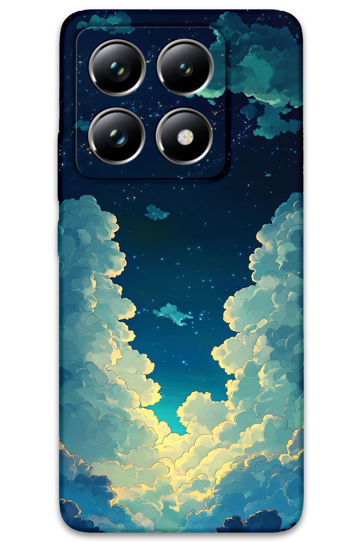 Gramaphone Xiaomi Mi 14T Uyumlu Uzay Desenli Telefon Kılıfı + Ekran Koruyucu - 5868