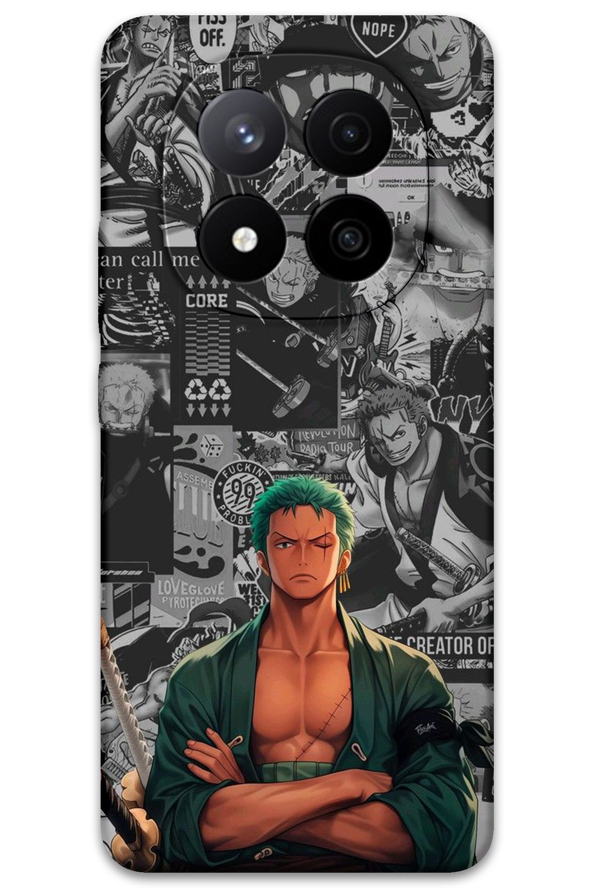 Gramaphone Xiaomi Redmi Note 14 Pro 5G Uyumlu Anime Desenli Telefon Kılıfı + Ekran Koruyucu - 5756