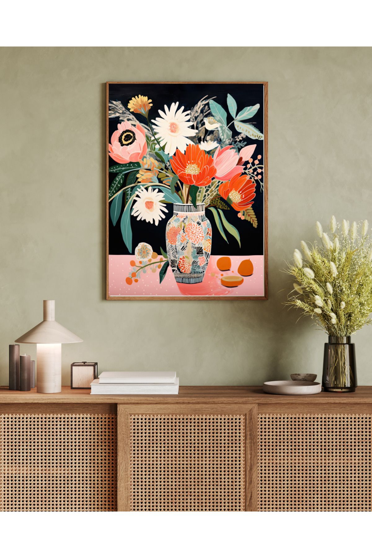 woodhomeworks tek parça salon ofis dekor tablo