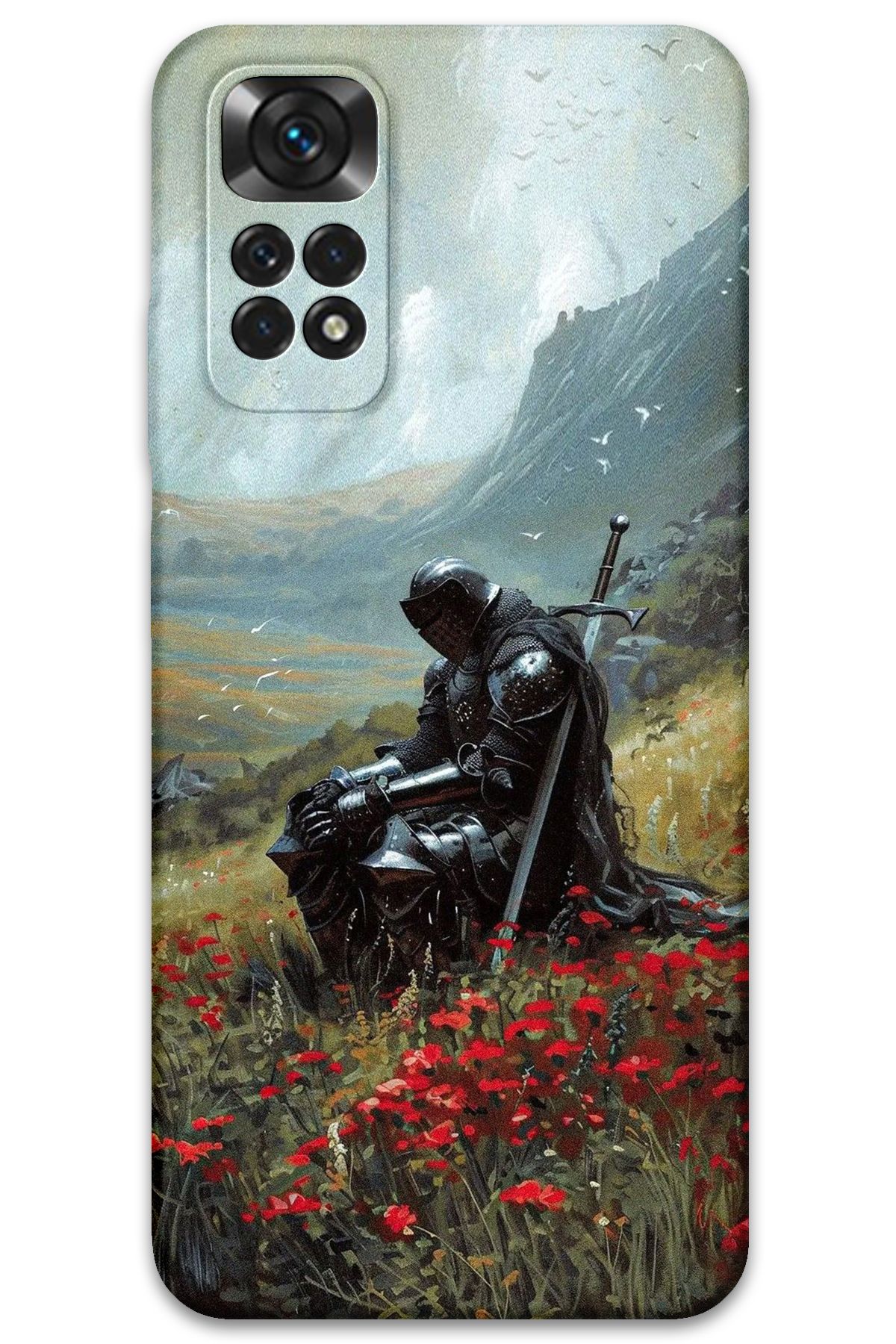Gramaphone Xiaomi Redmi Note 11 Uyumlu Retro Desenli Telefon Kılıfı + Ekran Koruyucu - 5840