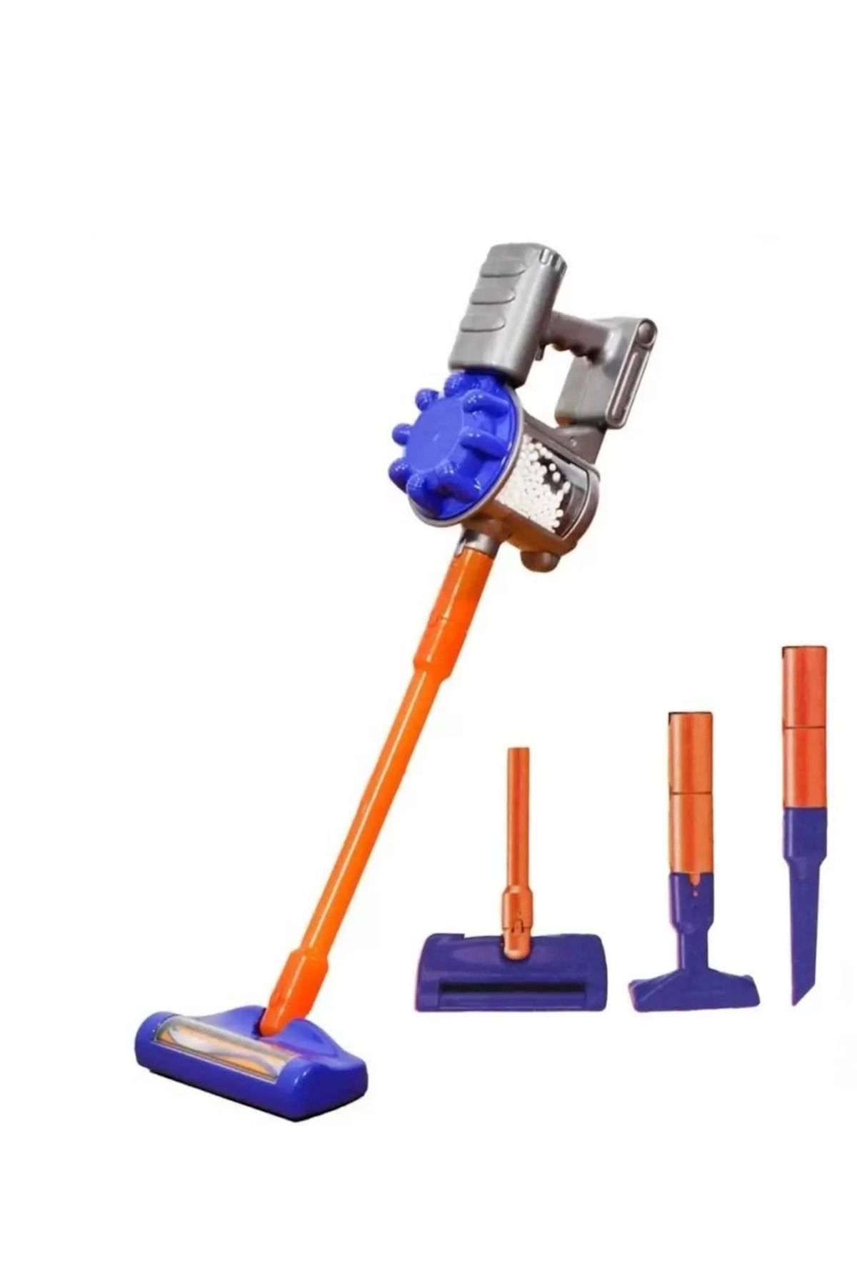 BYZ TOYS Vacuum Cleaner Pilli Kablosuz Oyuncak Dikey Elektrik Süpürge