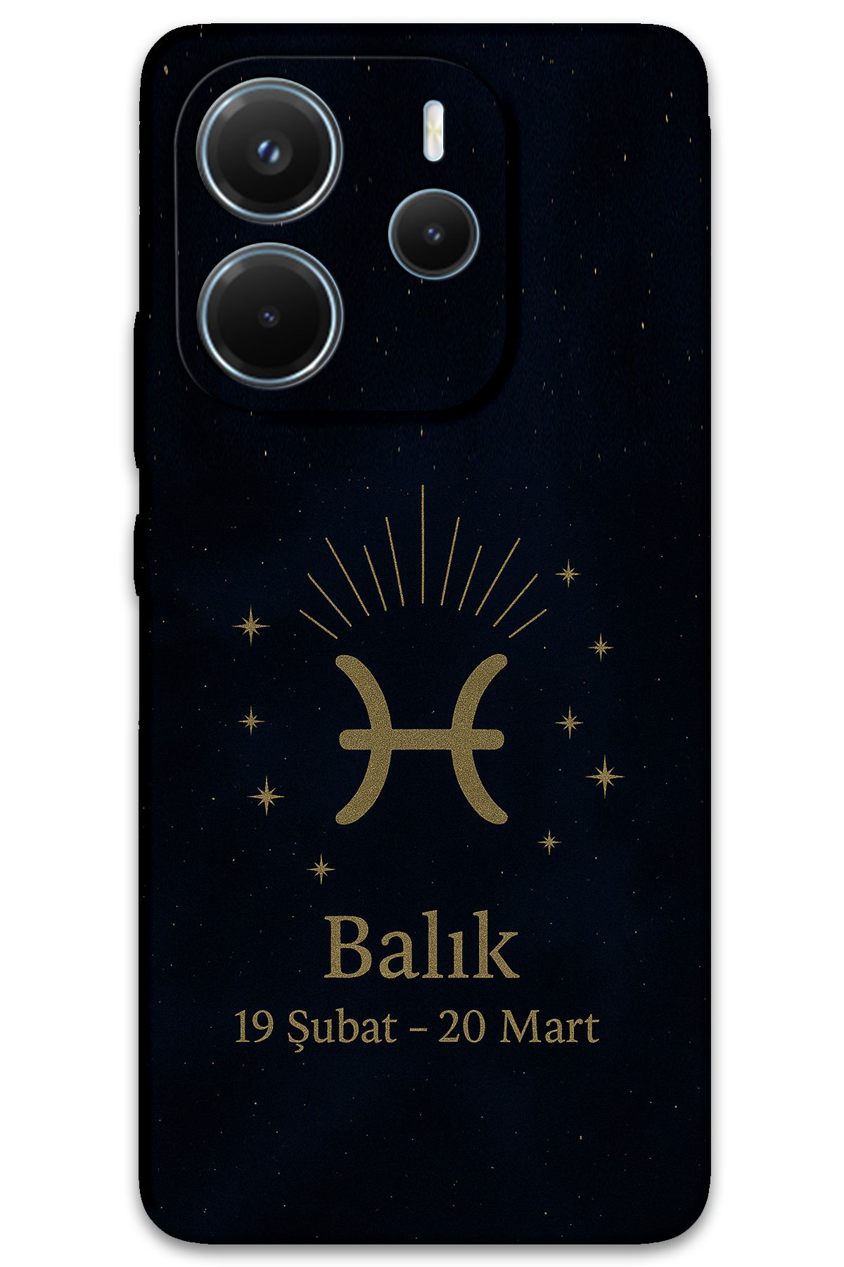 Gramaphone Xiaomi Redmi Note 14 4G Uyumlu Balık Burcu Desenli Telefon Kılıfı + Ekran Koruyucu - 5779