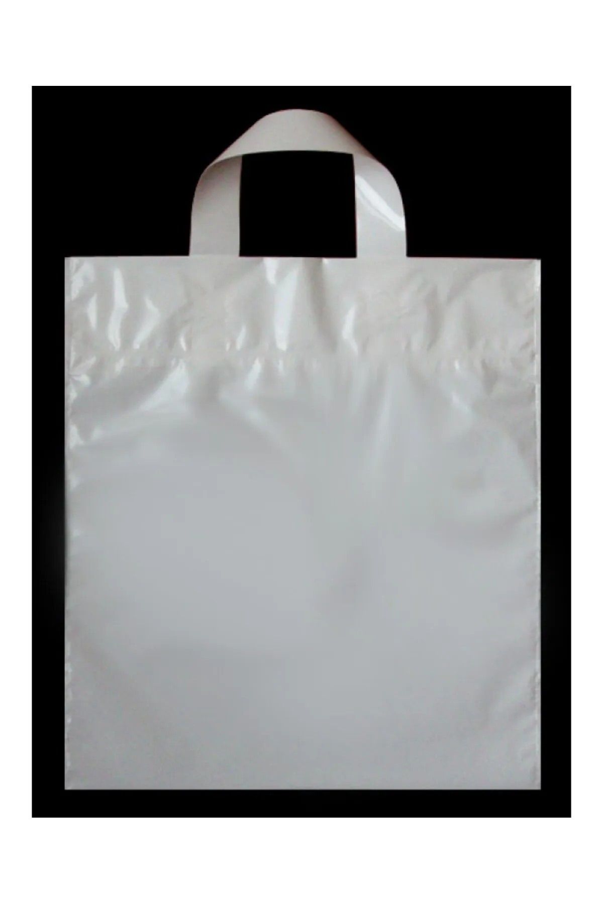 Ecoflex Yumuşak Saplı-kulplu-takviyeli Mağaza Poşeti Baskısız (10 ADET) 48x48 6 Cm