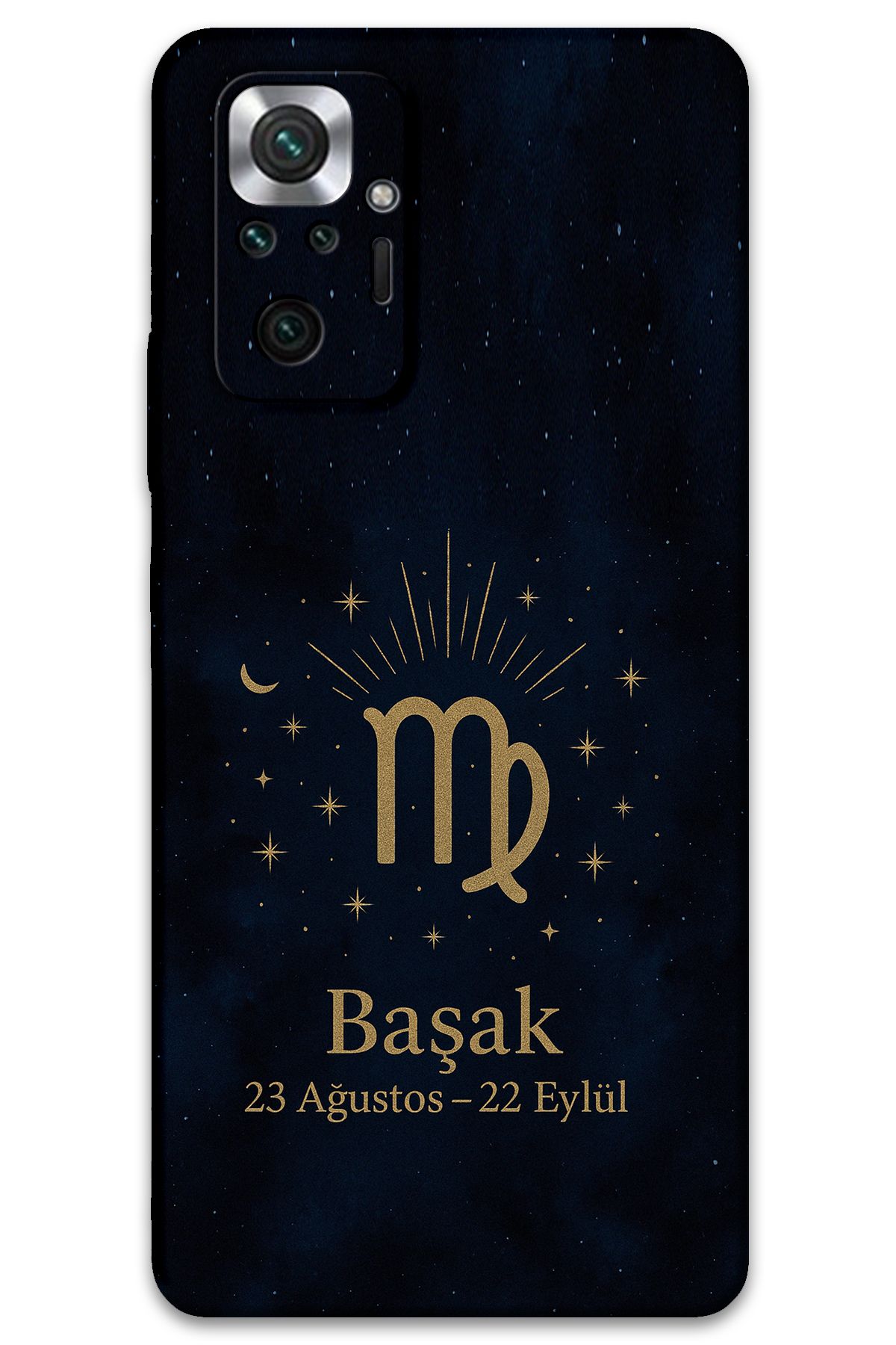 Gramaphone Xiaomi Redmi Note 10 Pro Uyumlu Başak Burcu Desenli Telefon Kılıfı + Ekran Koruyucu - 5773