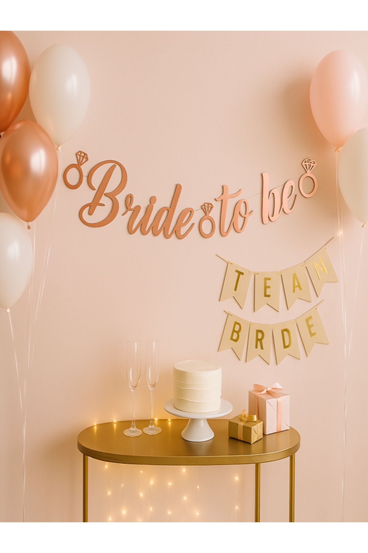 SmyrnaDesing Bride To Be Partisi Yazısı Kaligrafi Bekarlığa Veda Partisi