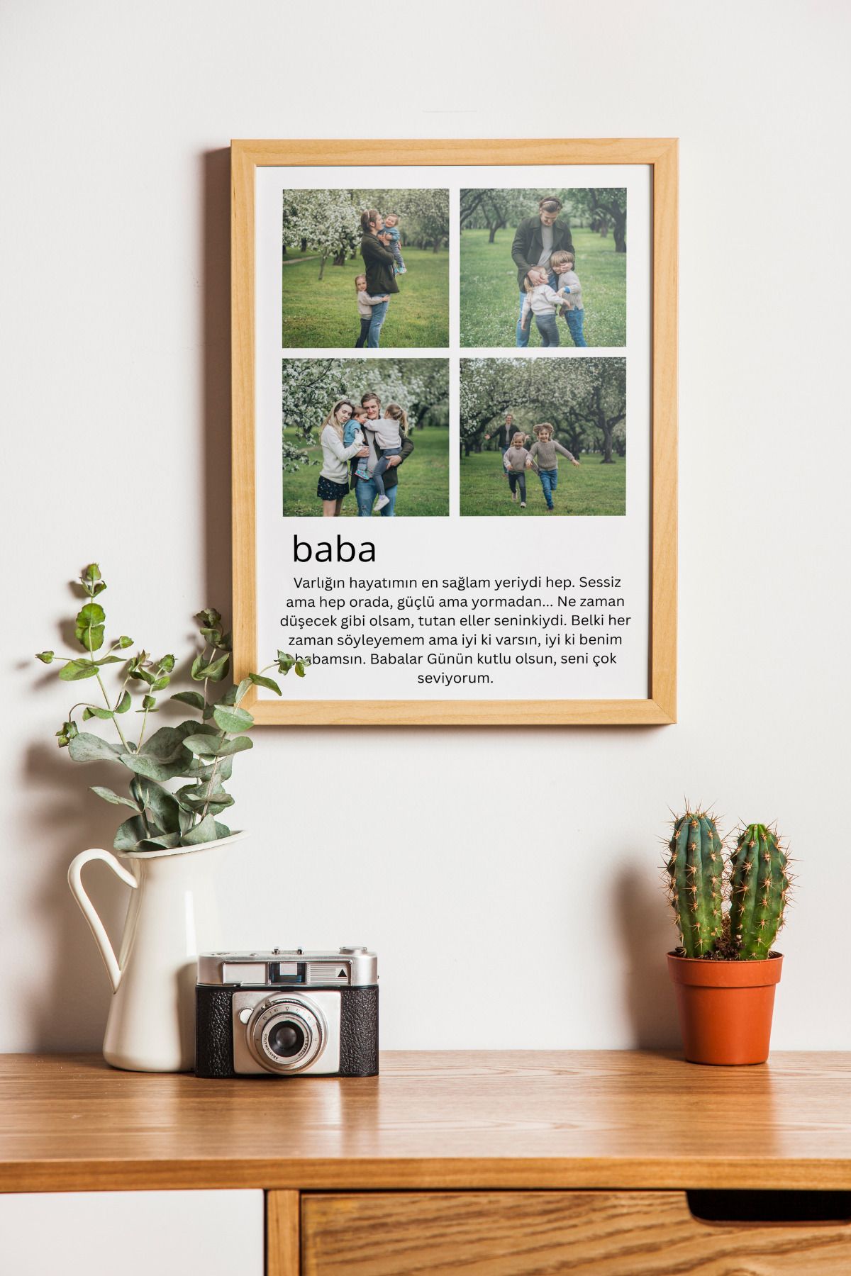baucollection Çerçevesiz Kişiselleştirilmiş Babalar Günü Özel Poster