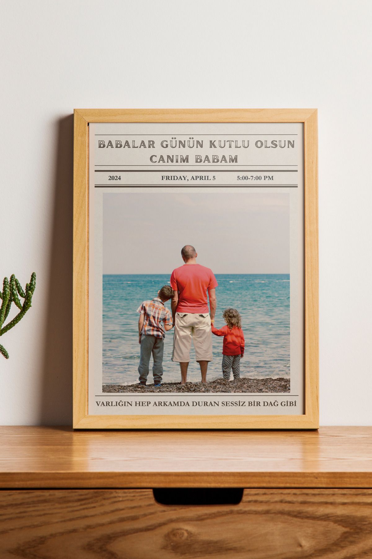baucollection Çerçevesiz Kişiselleştirilmiş Babalar Günü Özel Poster