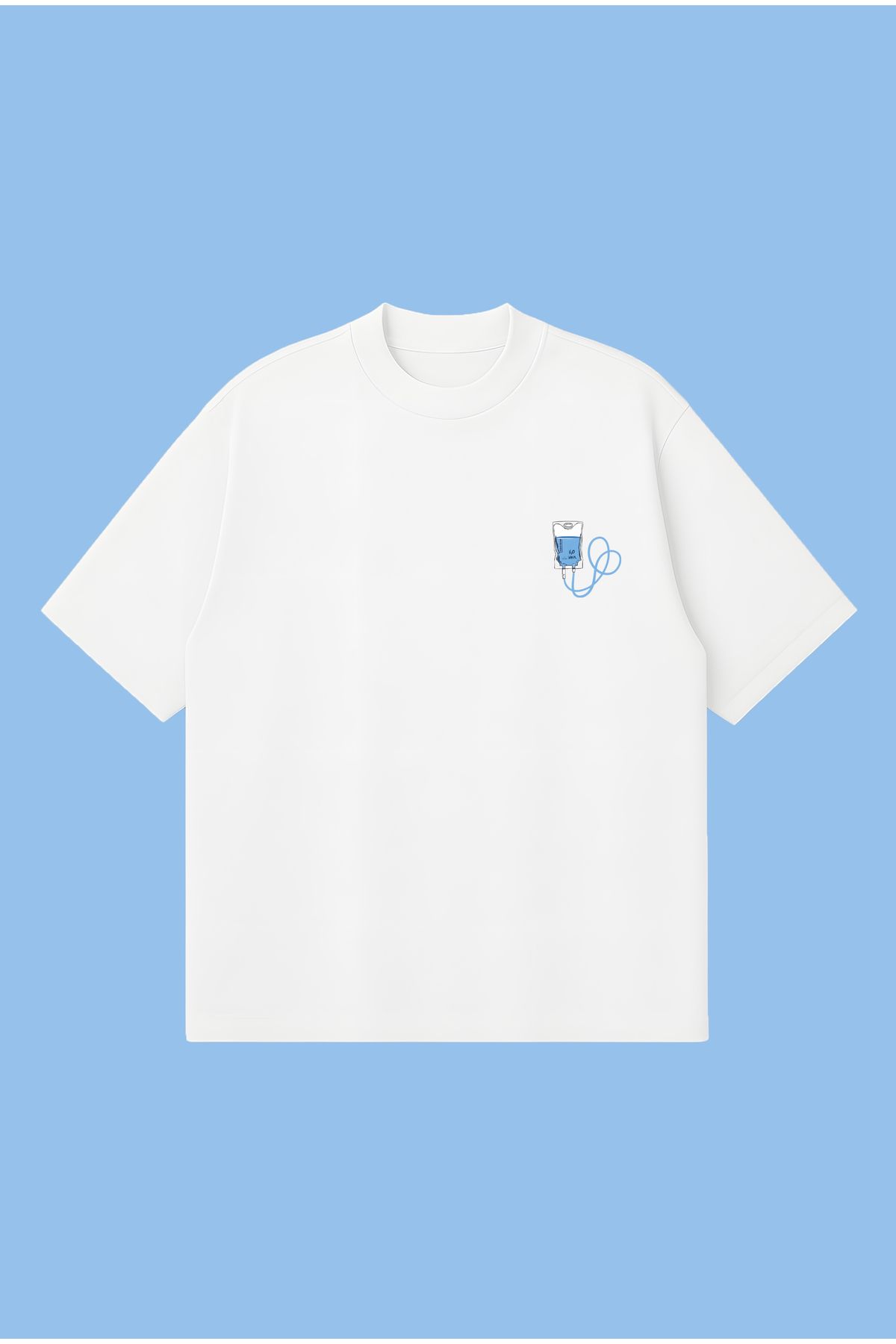 PURE POWER Water Lover Club Su Sevenler Boxy Fit Oversize Unisex Tshirt – Baskılı Tişört | Streetwear