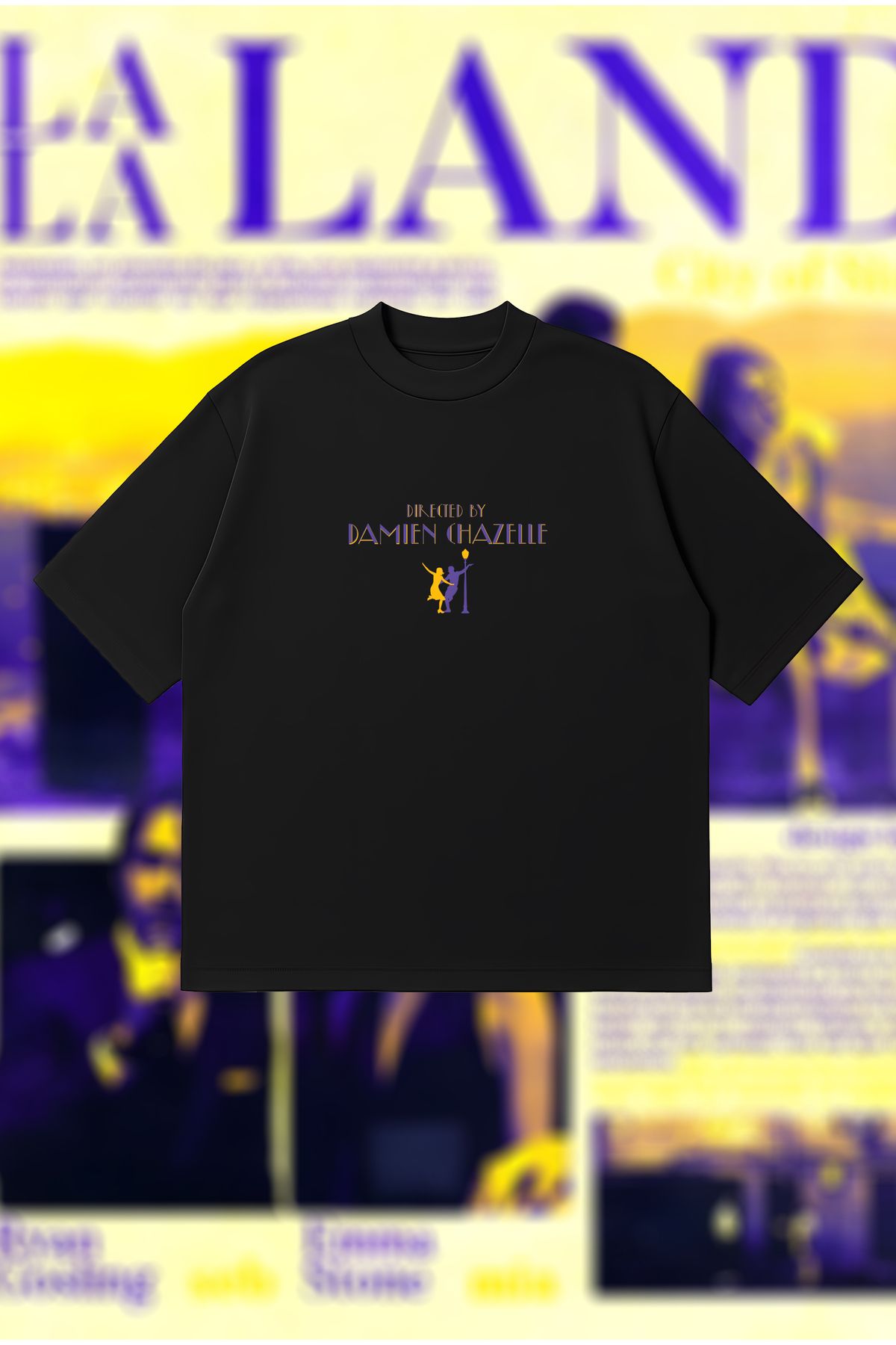 PURE POWER Directed by Damien Chazelle Boxy Fit Oversize Unisex Tshirt – Baskılı Tişört | Streetwear