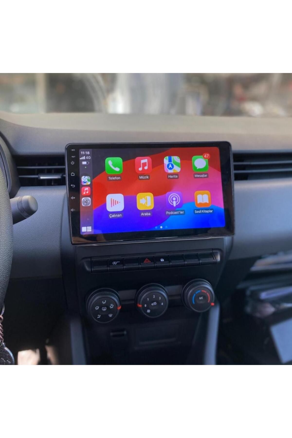 smartgo Renault Clio 5   Uyumlu Android GPS Carplay 8+128 GB Kamera + Çerçeve Teyp (2020-2025)