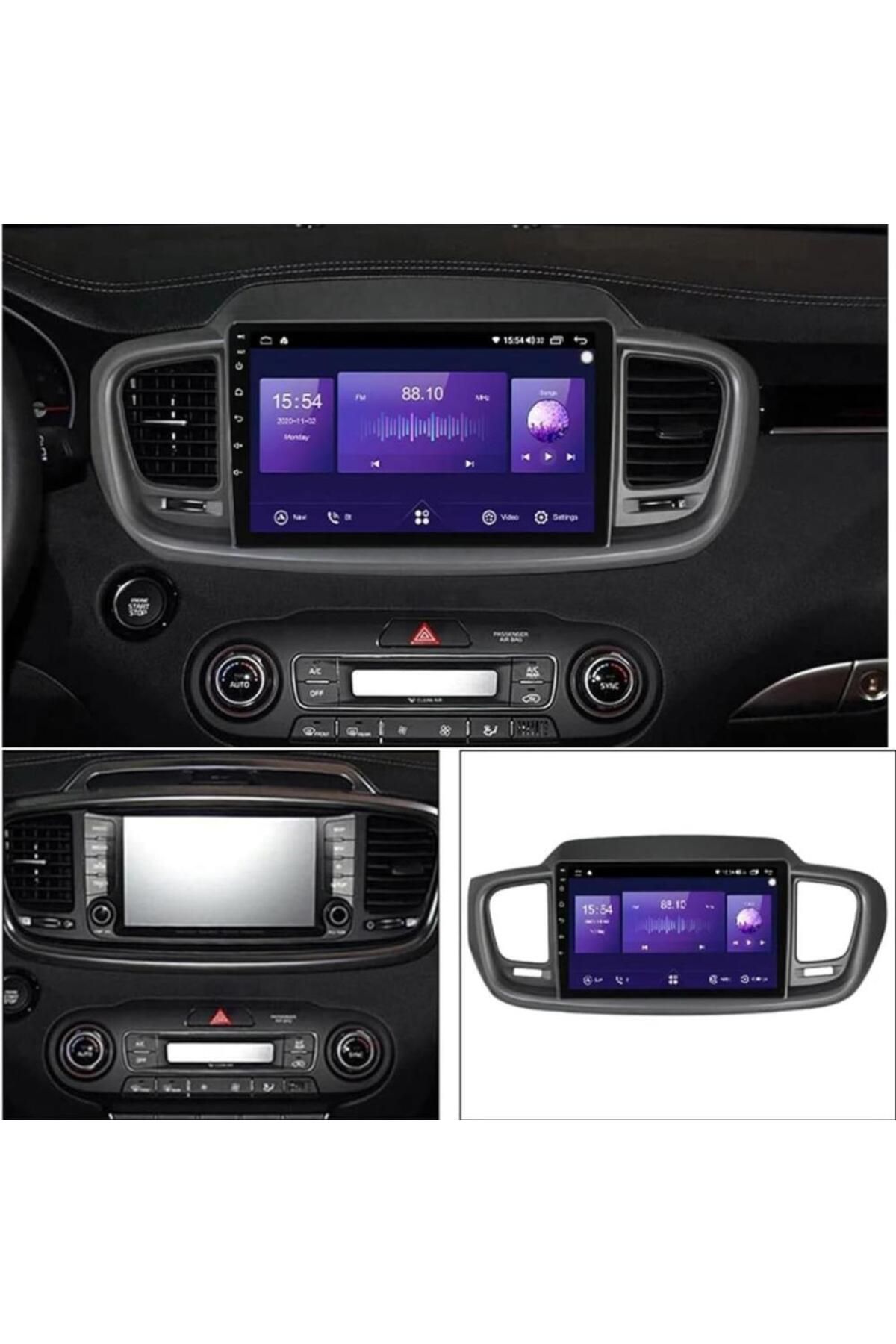 smartgo Kia Sorento Android GPS Carplay 4+64 GB Kamera + Çerçeve (2015-2018)
