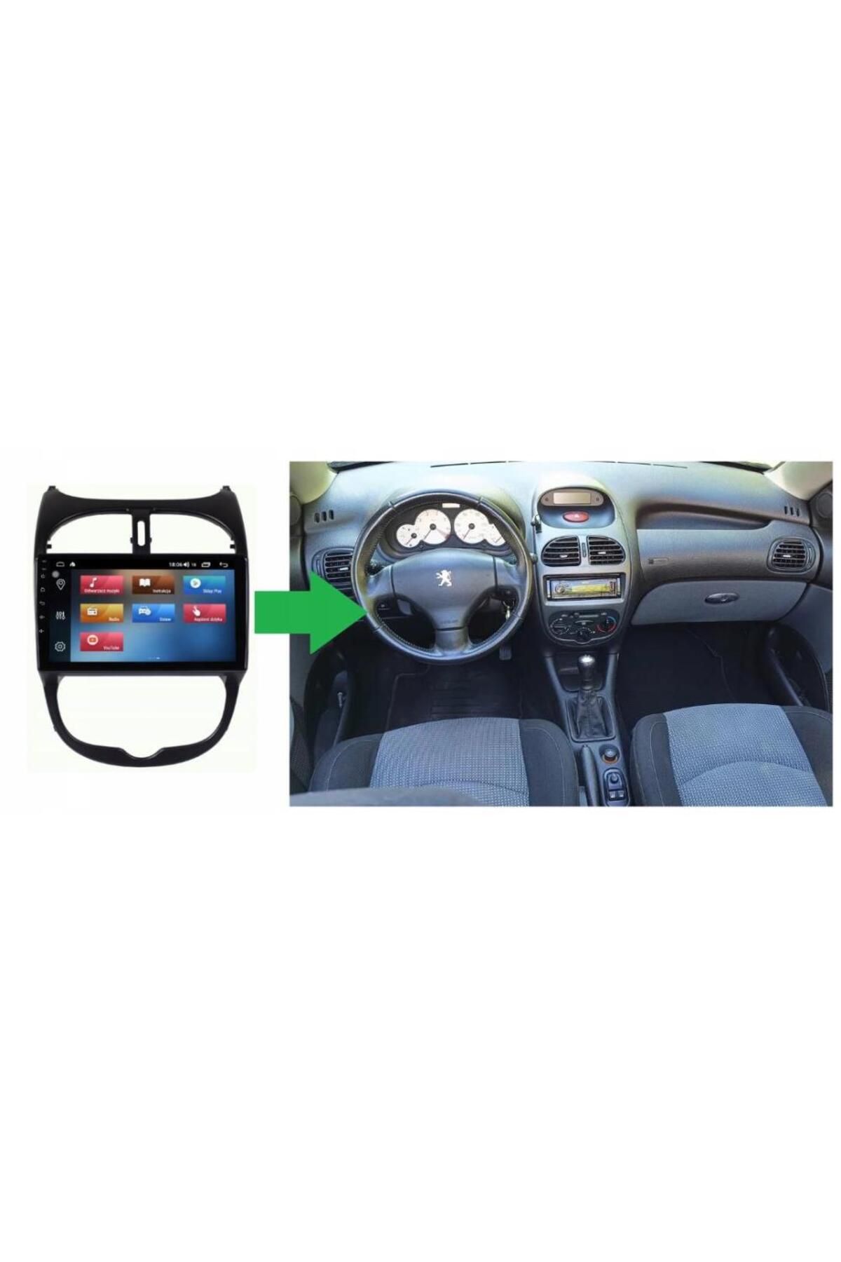 smartgo 206 Android GPS Carplay 4+64 GB Kamera + Çerçeve (1998-2010) uyumlu