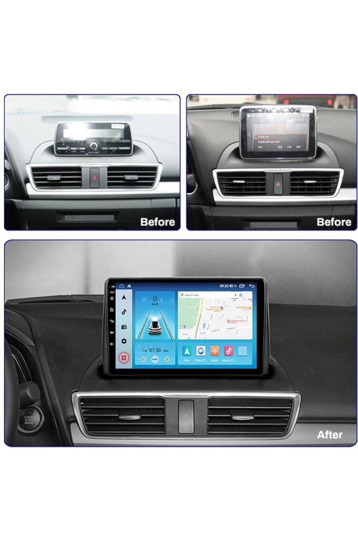 smartgo Mazda Axela Uyumlu Android GPS Carplay 2+32 GB Multimedya Teyp (2013-2017)