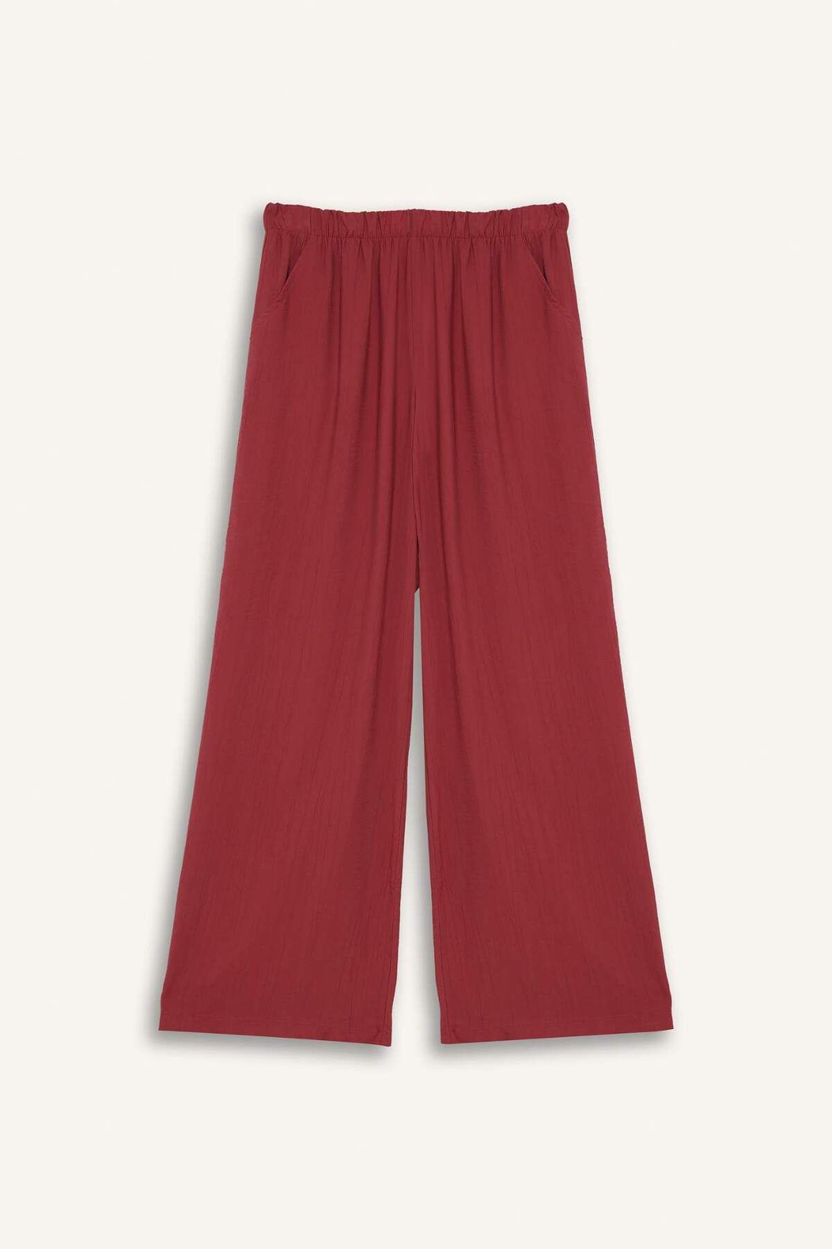 DeFacto Wide Leg Krinkıl Kumaş Pantolon E7978AX25SM