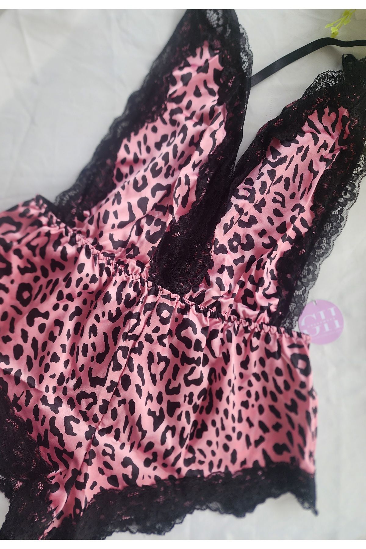 G&H UNDERWEAR Pijama Leopar Pembe Tulum