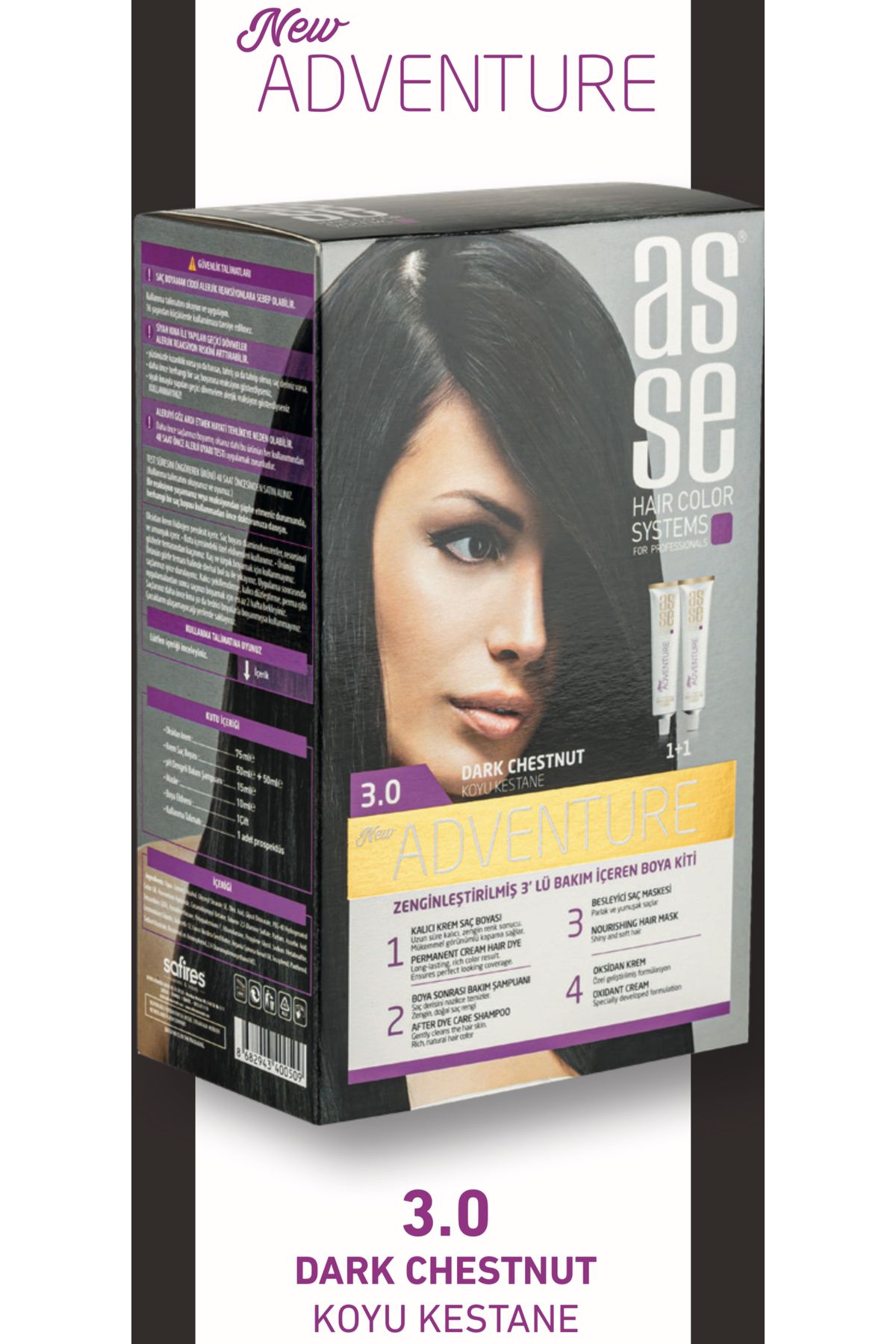 CeyCeey ASSE SAÇ BOYASI DARK CHESTNUT 3.0 (KOYU KESTANE)