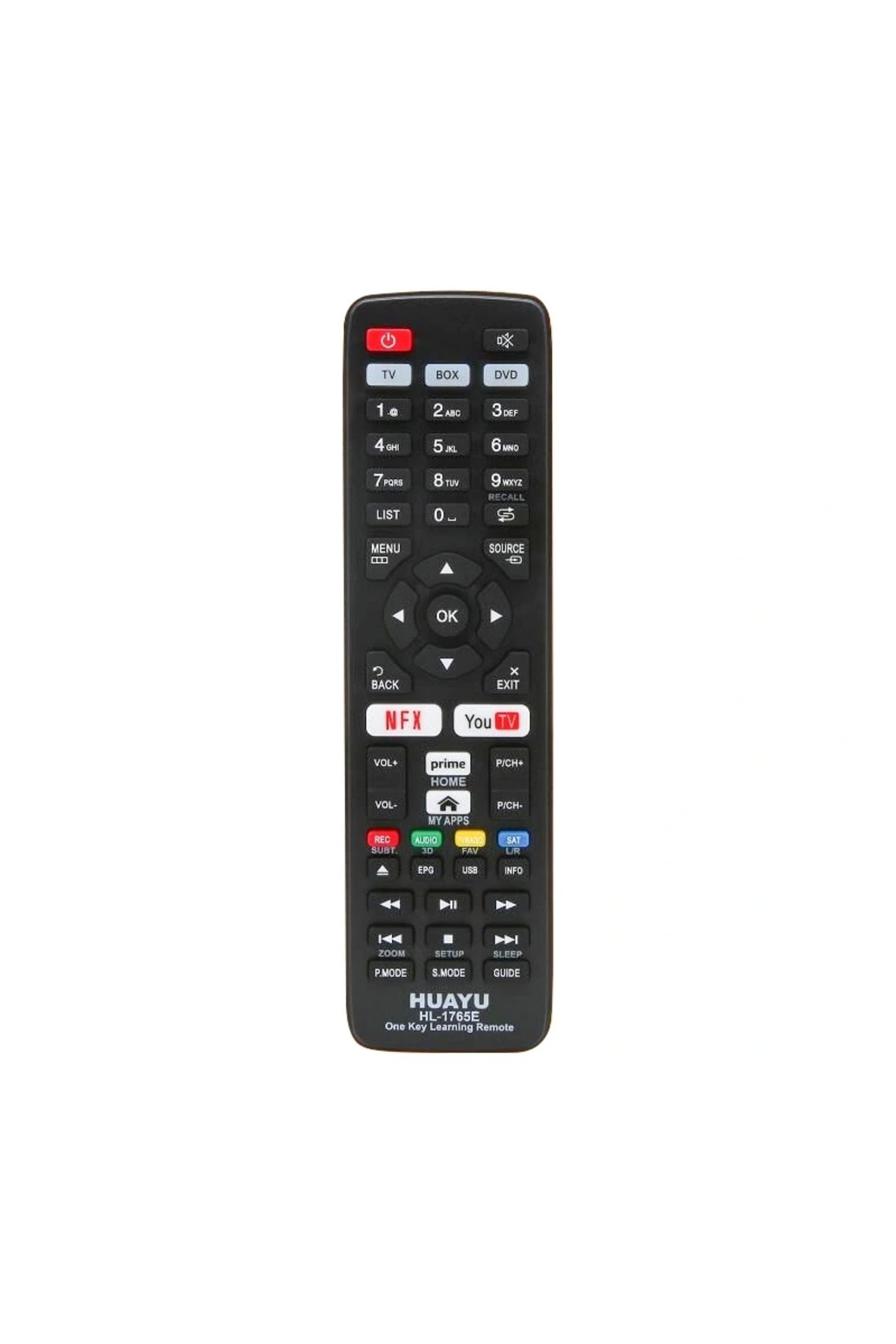 ALFA AKSESUAR 03 Huayu Hl-1765e Prıme Vıdeo-youtube-netflıx Tuşlu Tv/uydu/dvd Öğrenebilen Akıllı Kumanda